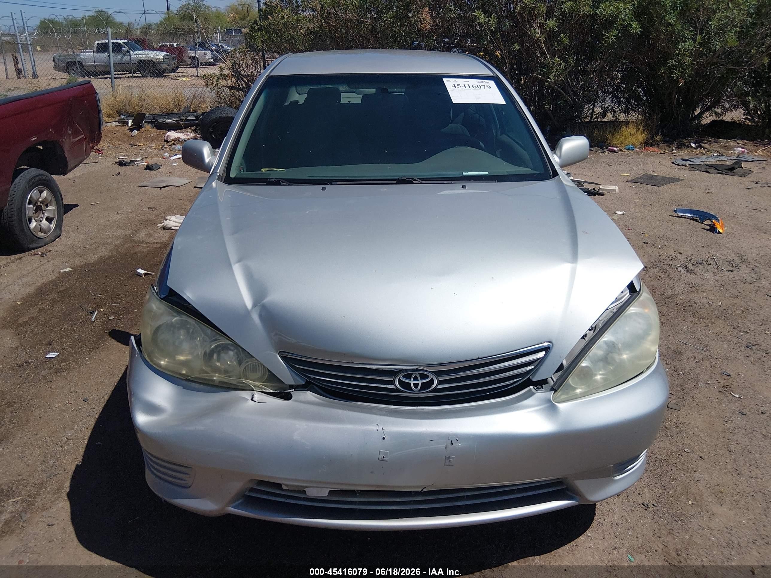 2006 Toyota Camry Le Silver vin: 4T1BE32K36U134248