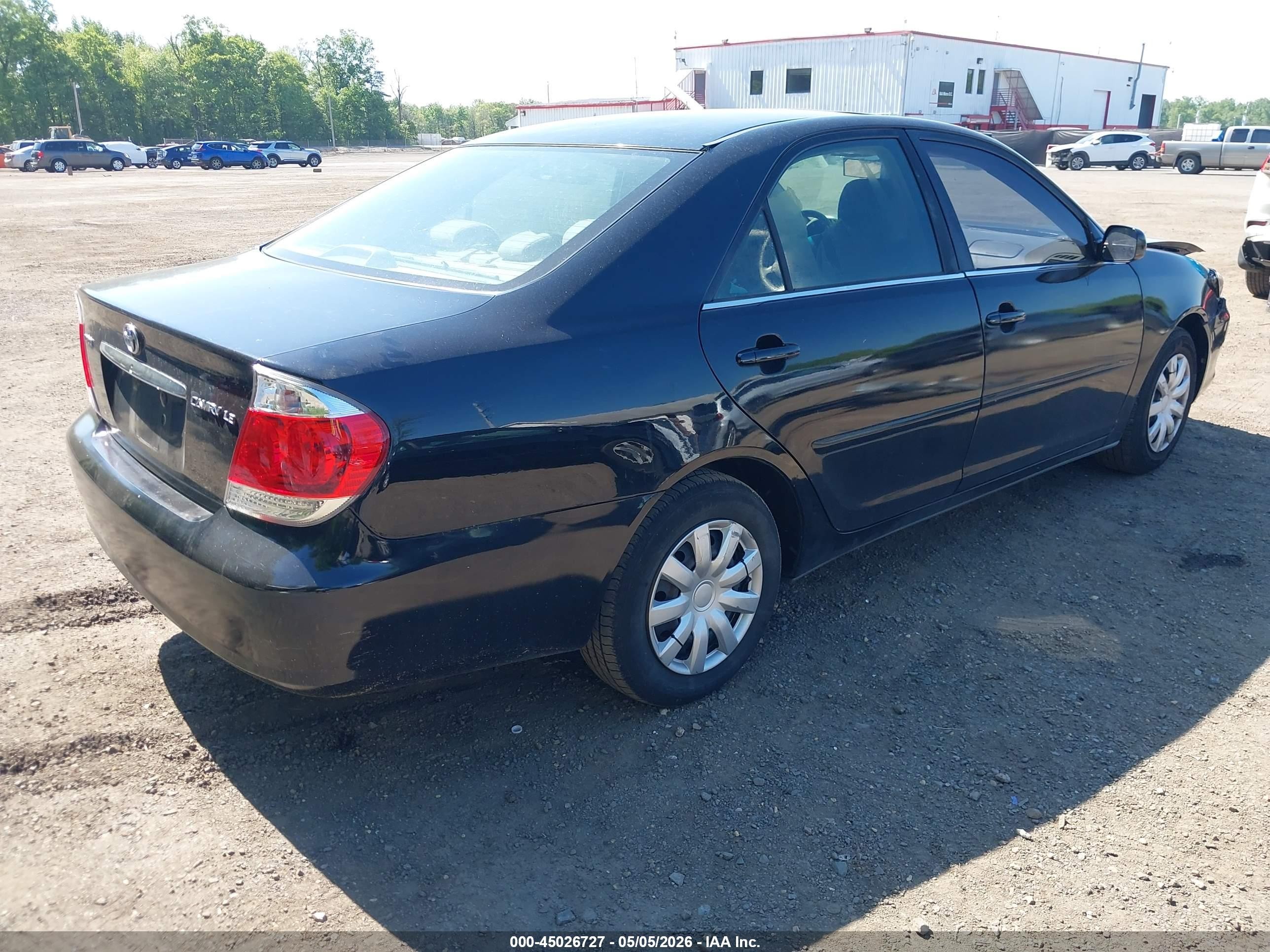 2006 Toyota Camry Le Черный vin: 4T1BE32K36U672710
