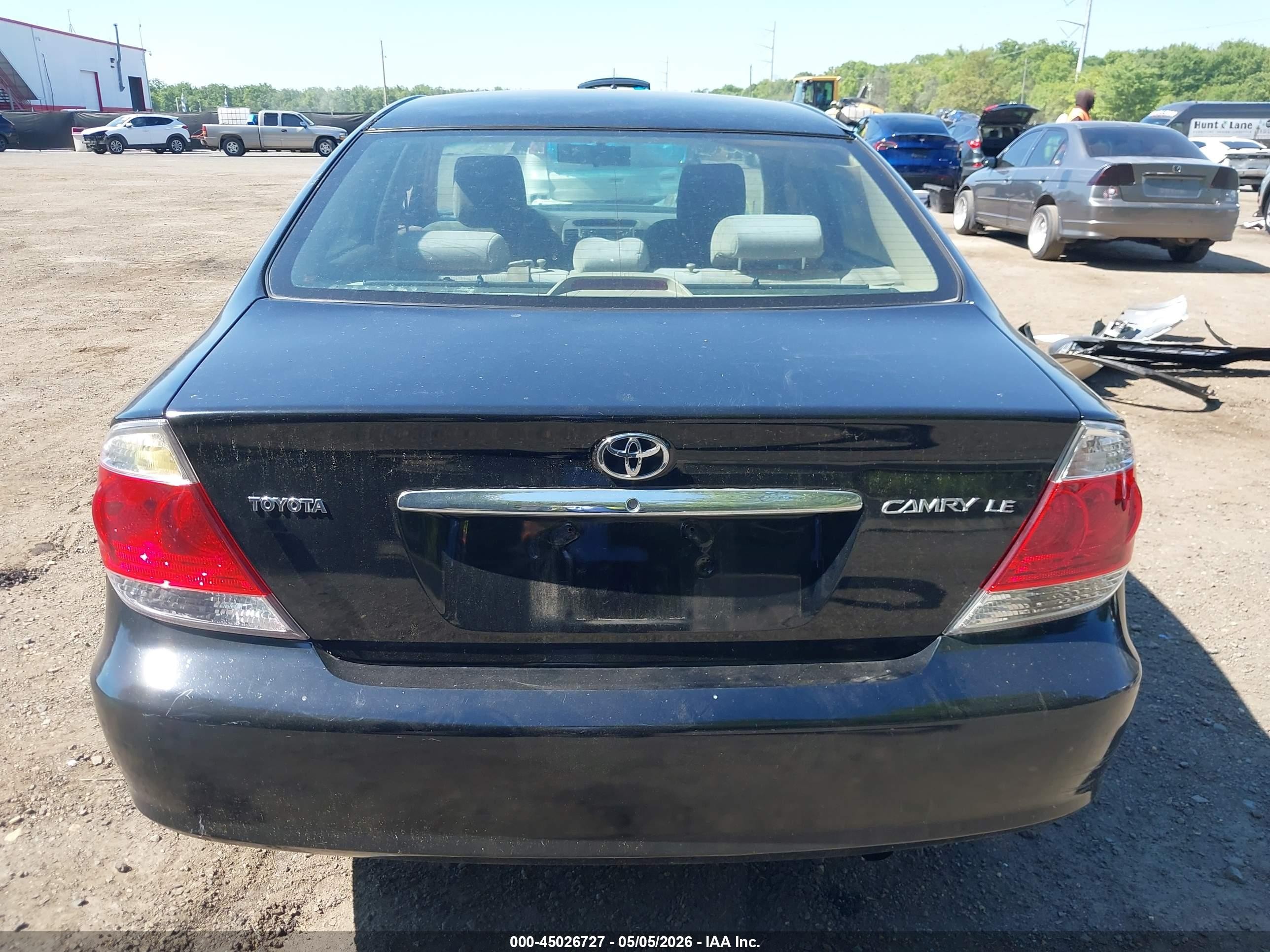 2006 Toyota Camry Le Черный vin: 4T1BE32K36U672710