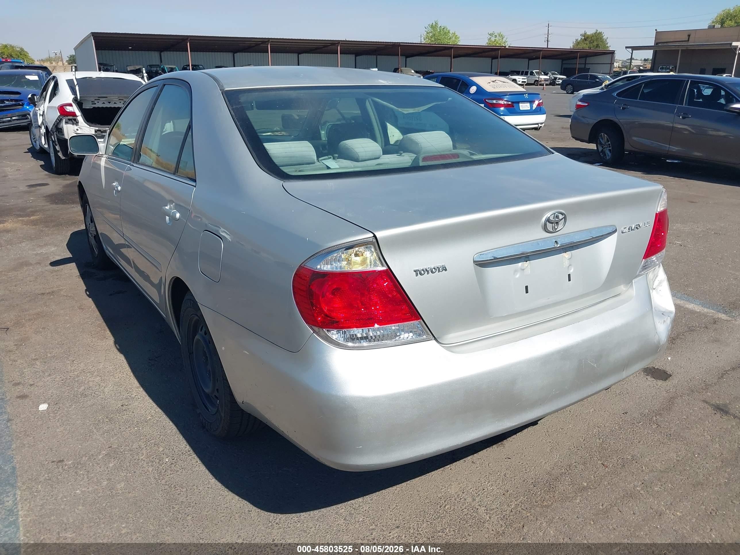 2006 Toyota Camry Le Silver vin: 4T1BE32K36U688986