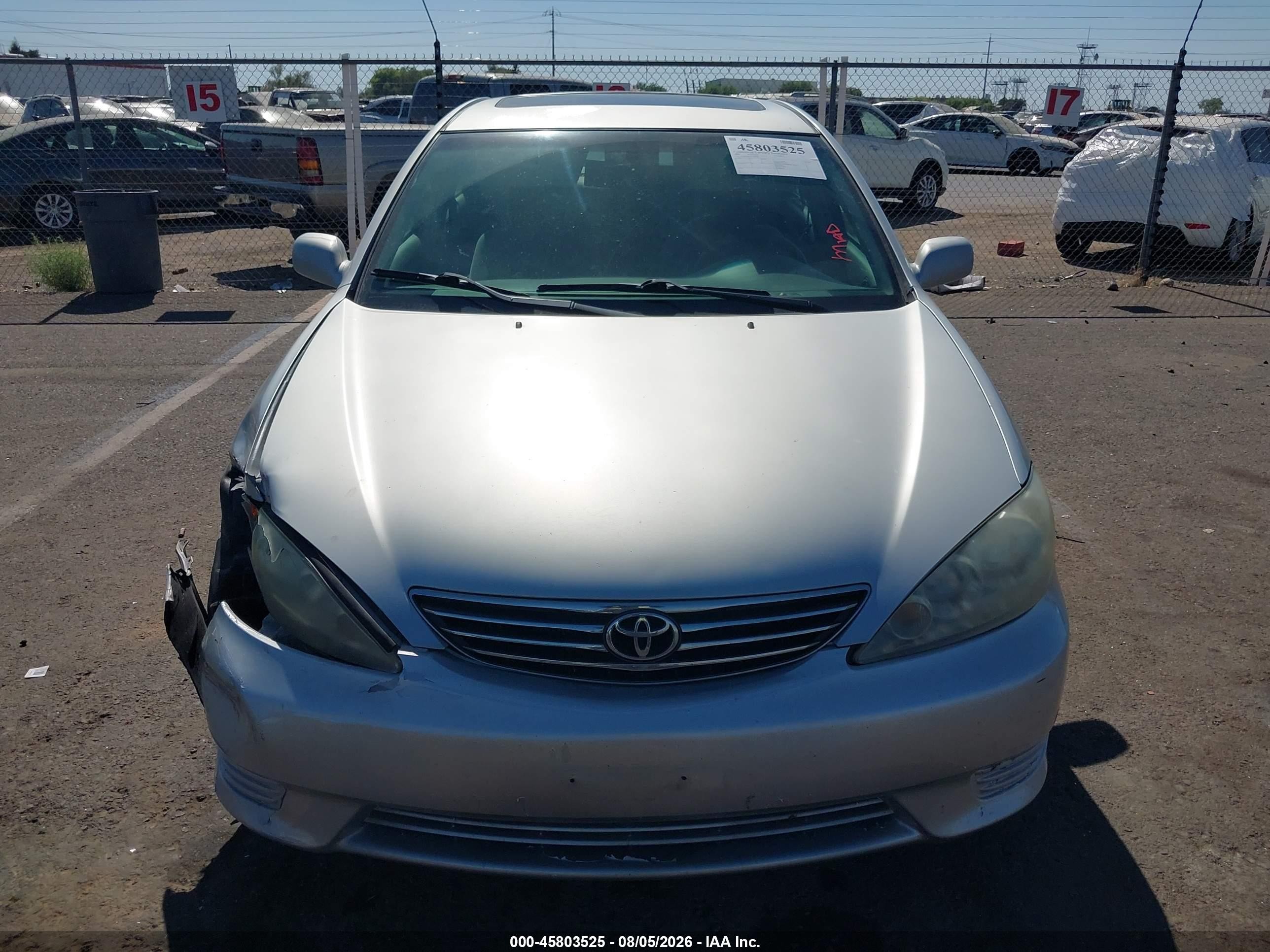 2006 Toyota Camry Le Silver vin: 4T1BE32K36U688986
