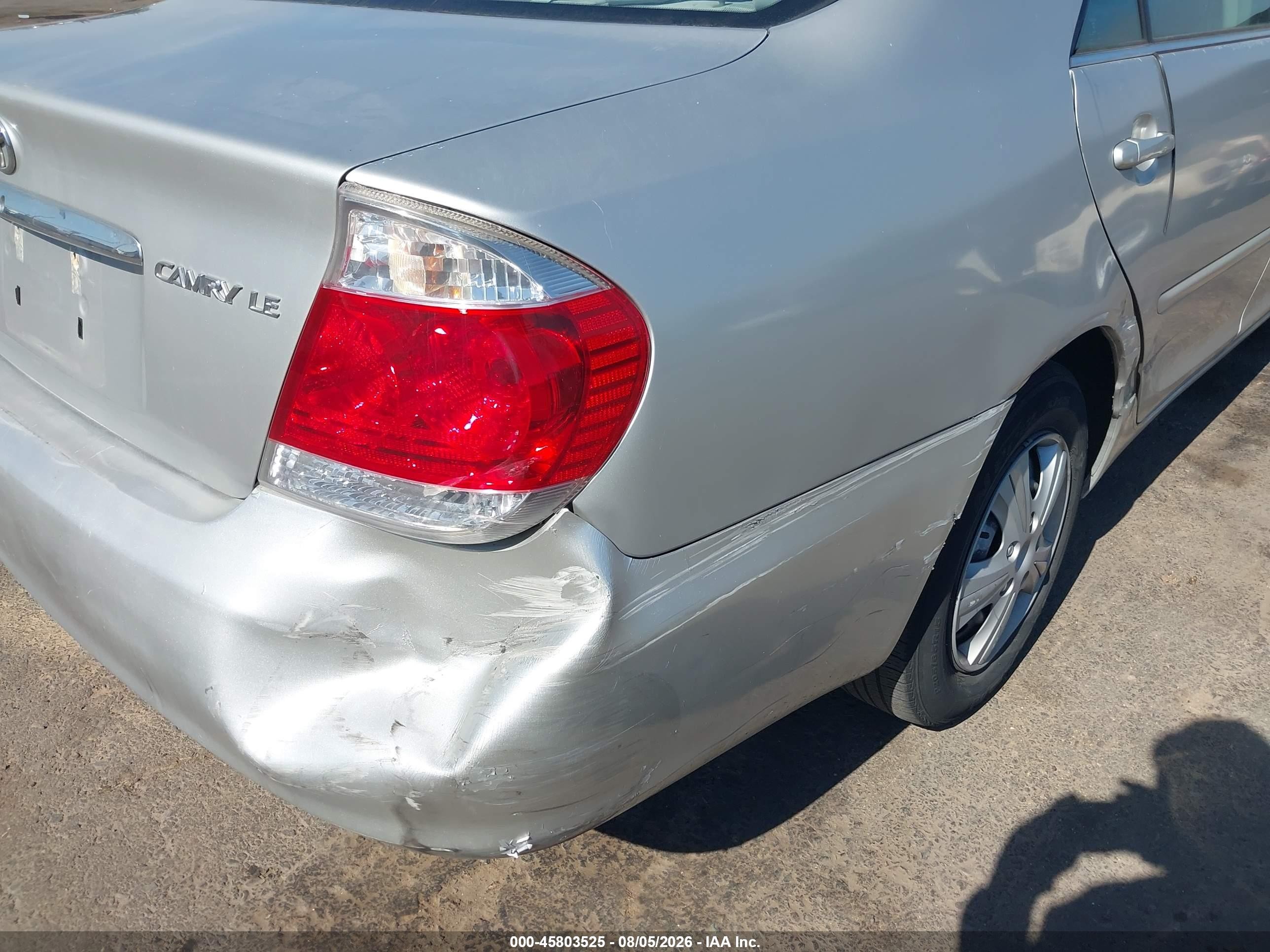 2006 Toyota Camry Le Silver vin: 4T1BE32K36U688986