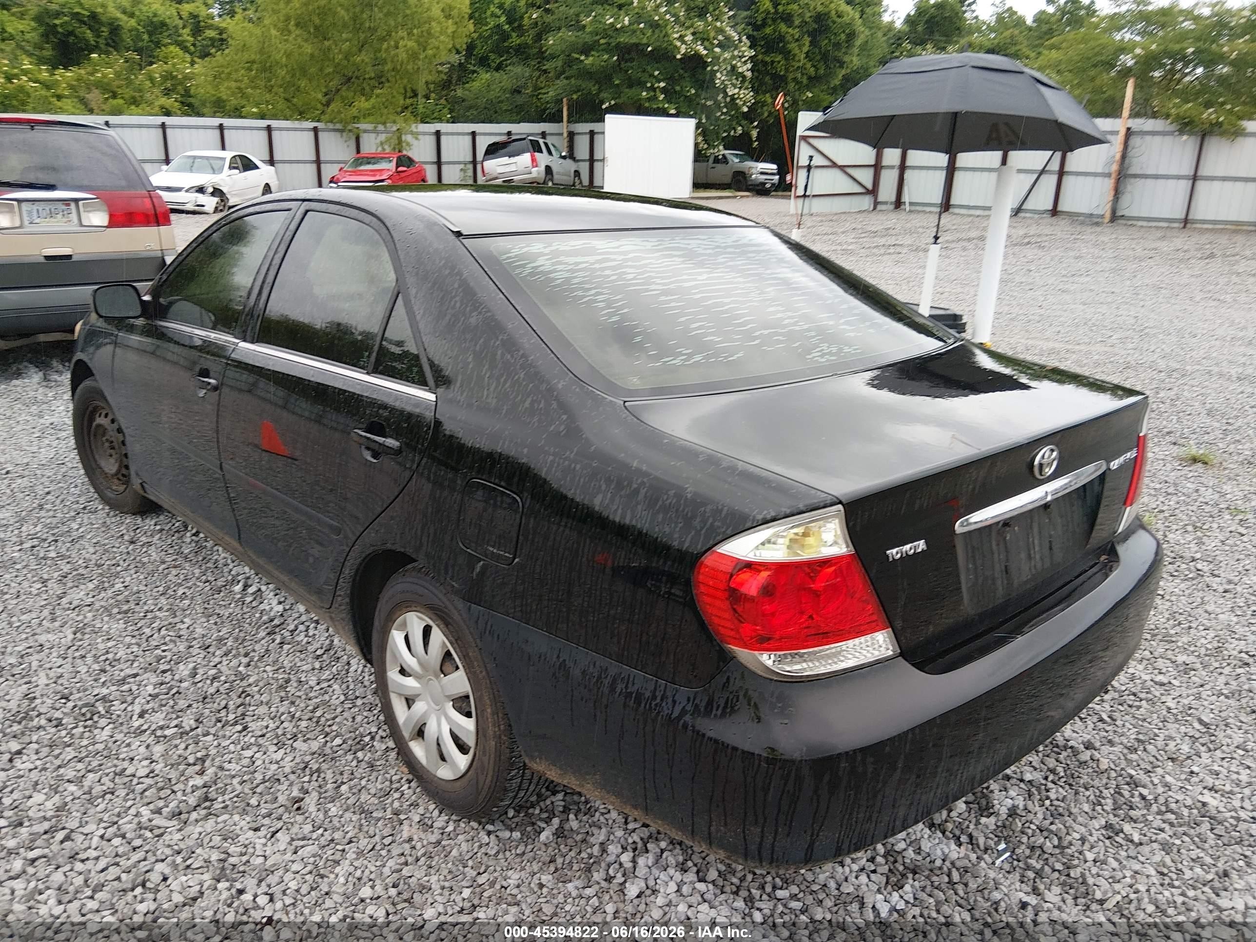 2006 Toyota Camry Le Black vin: 4T1BE32K36U710498