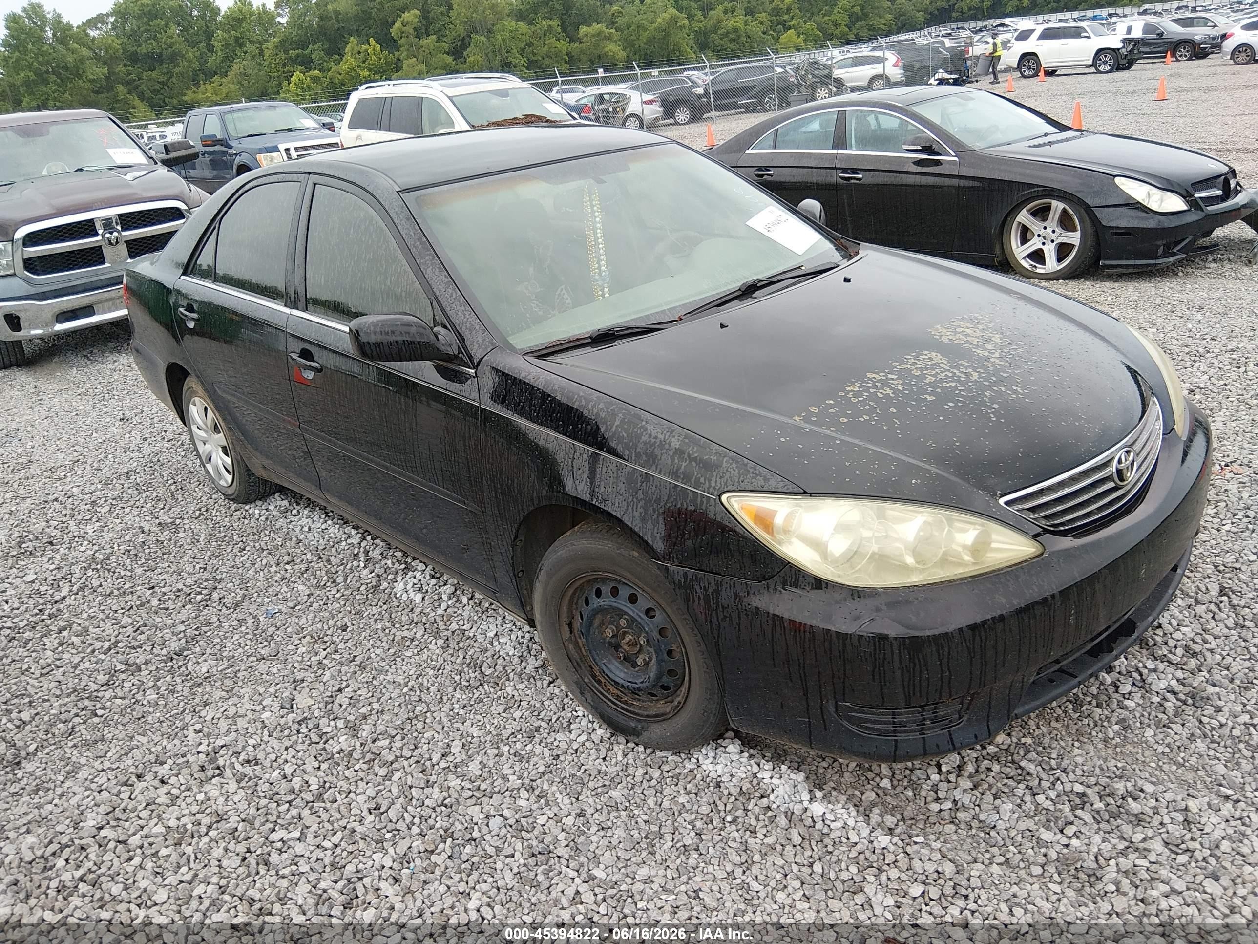 2006 Toyota Camry Le Black vin: 4T1BE32K36U710498