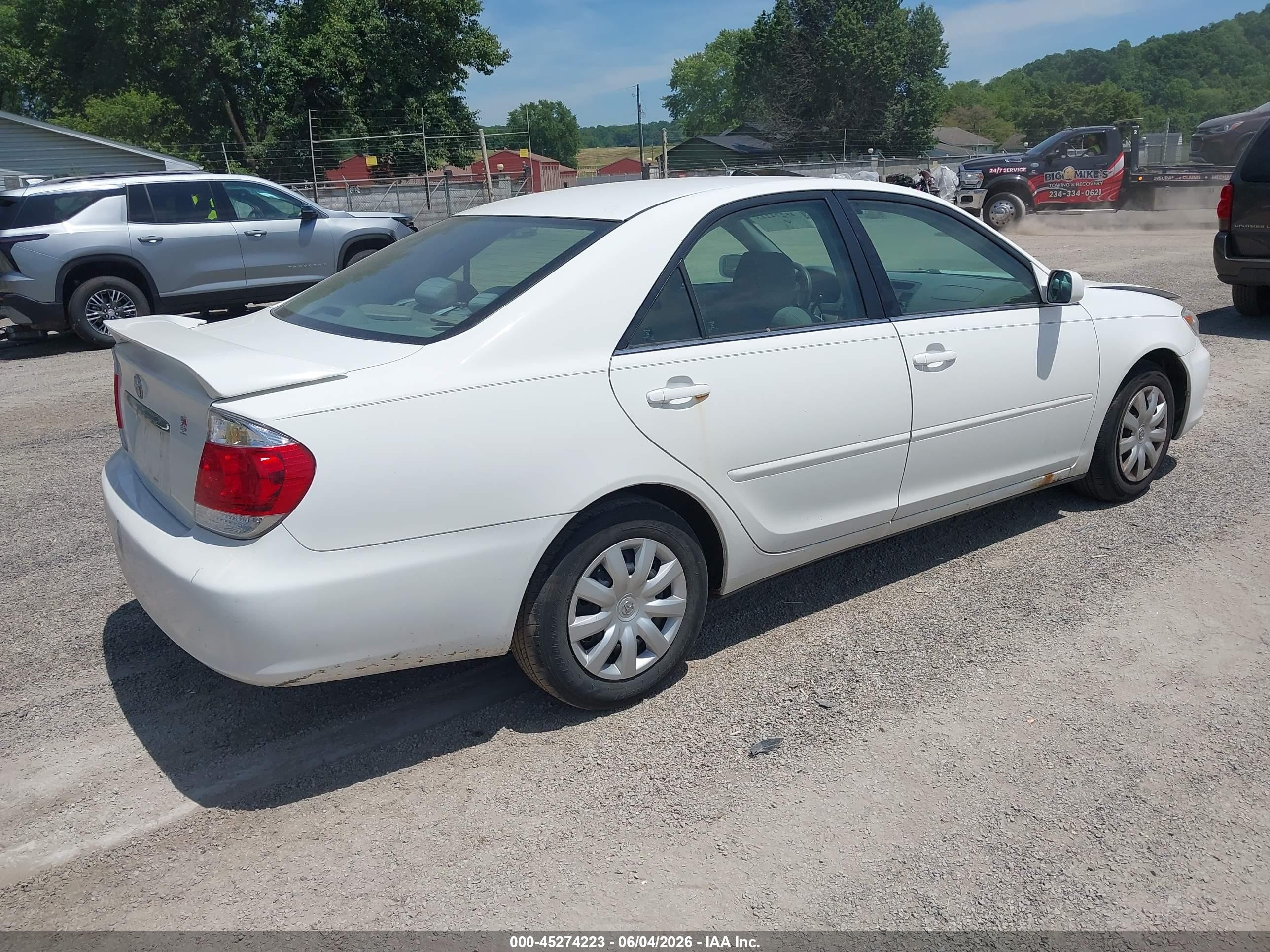 2006 Toyota Camry Le Белый vin: 4T1BE32K36U729620