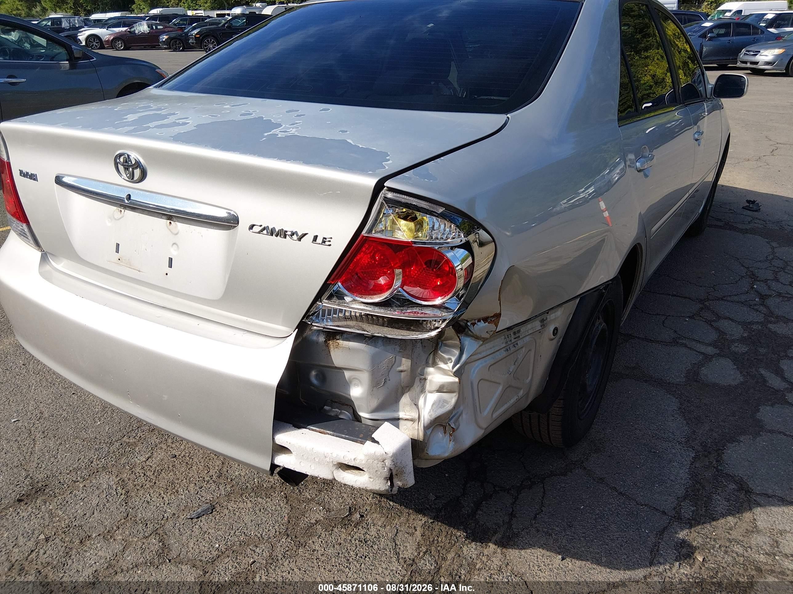 2006 Toyota Camry Le Серебряный vin: 4T1BE32K36U742738