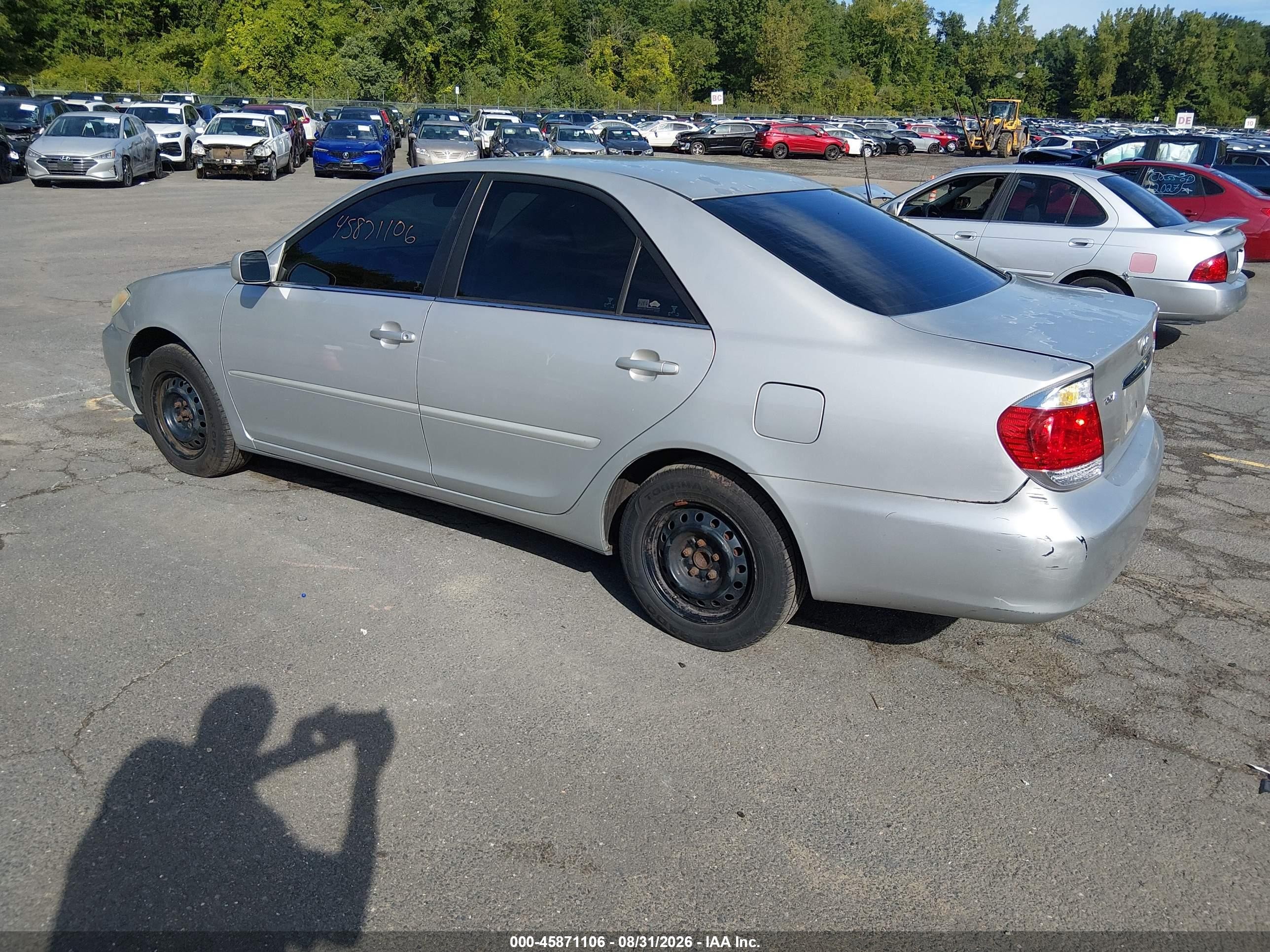 2006 Toyota Camry Le Серебряный vin: 4T1BE32K36U742738