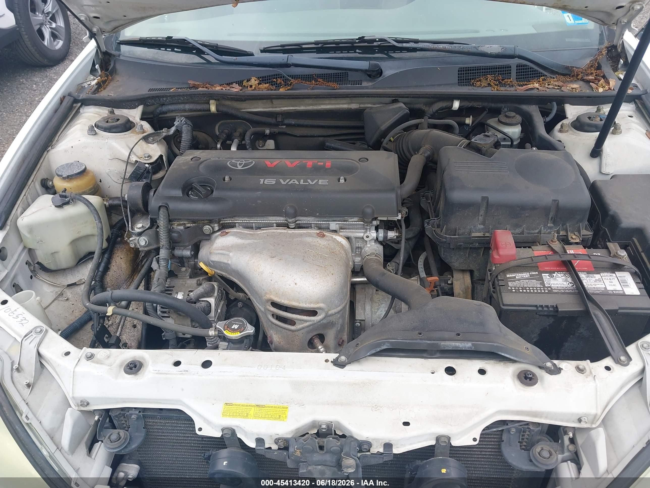 2002 Toyota Camry Le White vin: 4T1BE32K42U072031