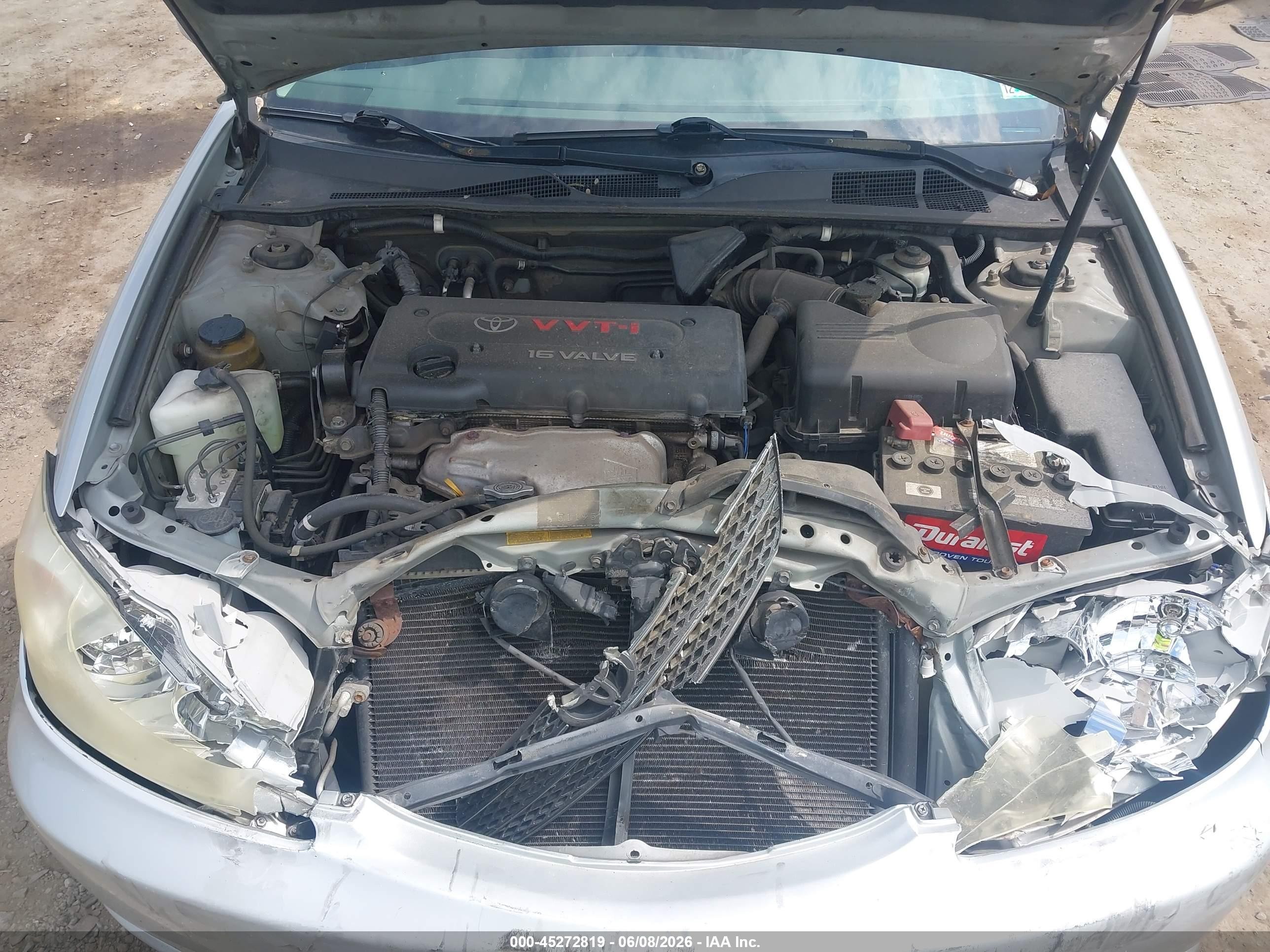 2002 Toyota Camry Le Silver vin: 4T1BE32K42U551324