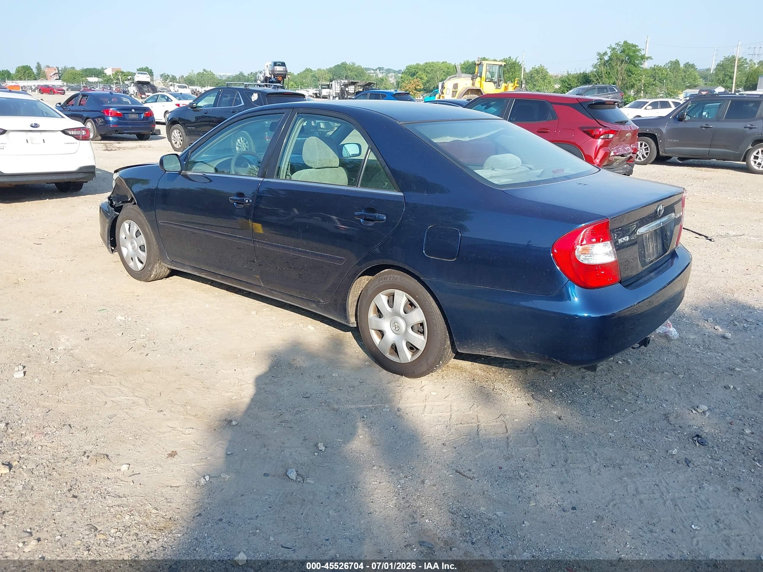 2002 Toyota Camry Le Dark Blue vin: 4T1BE32K42U634364