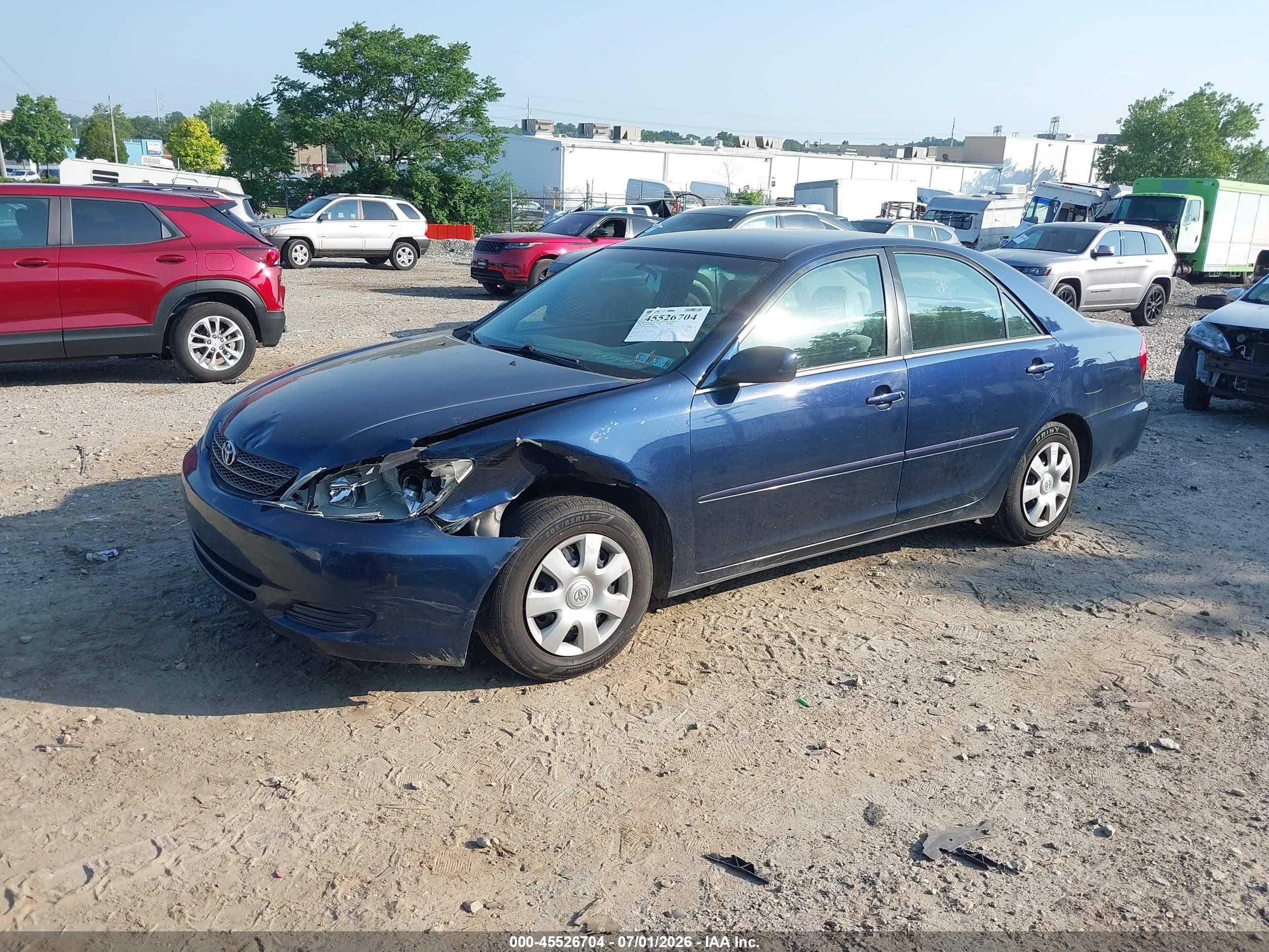2002 Toyota Camry Le Dark Blue vin: 4T1BE32K42U634364
