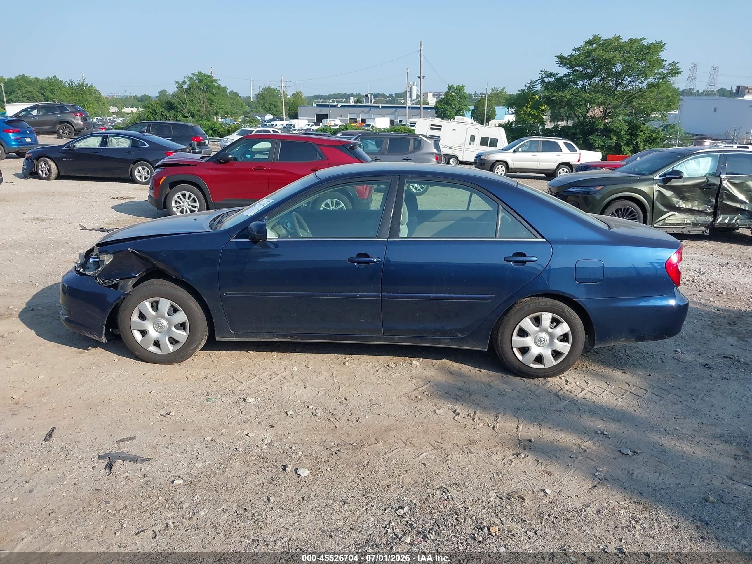 2002 Toyota Camry Le Dark Blue vin: 4T1BE32K42U634364