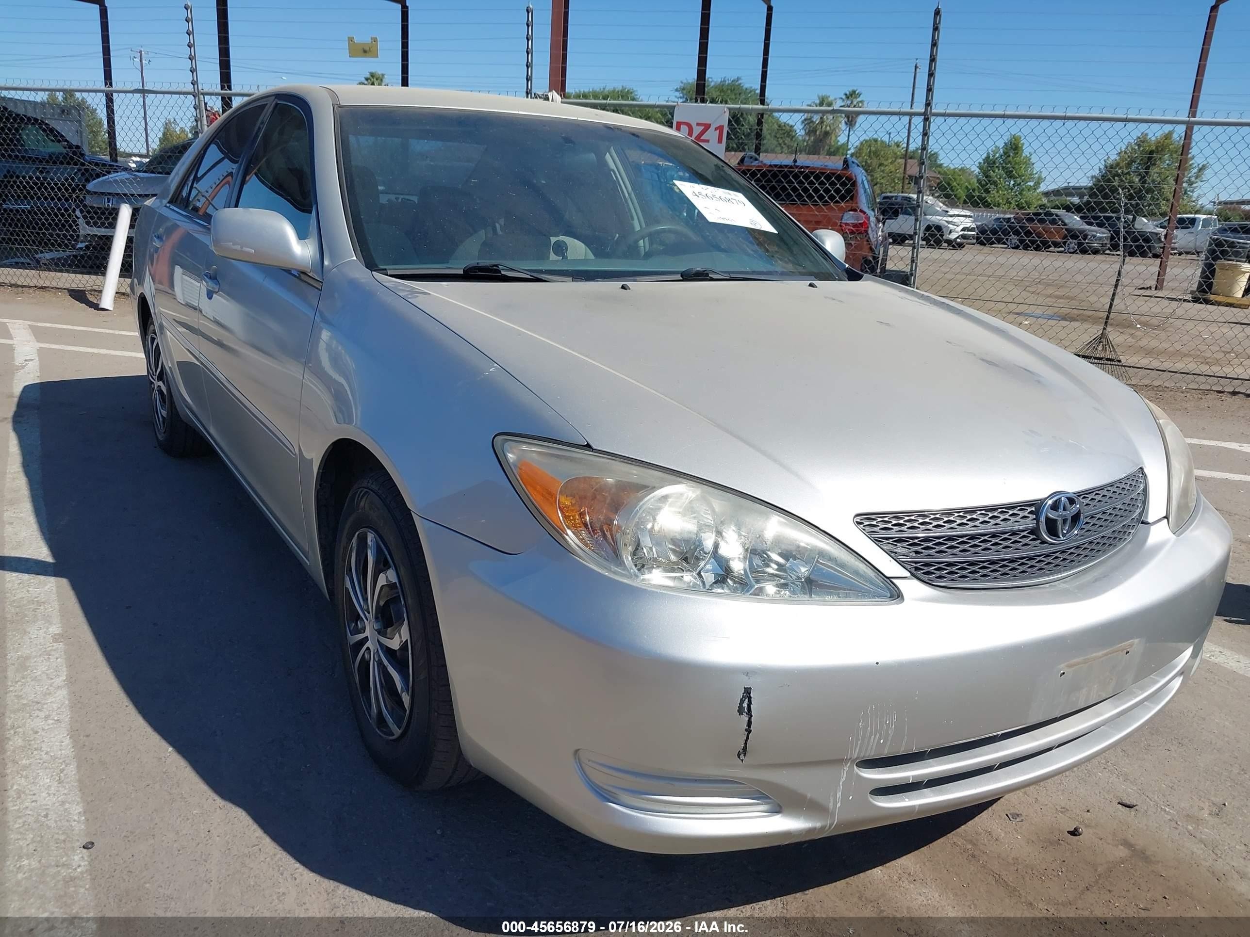 2003 Toyota Camry Le Silver vin: 4T1BE32K43U123772