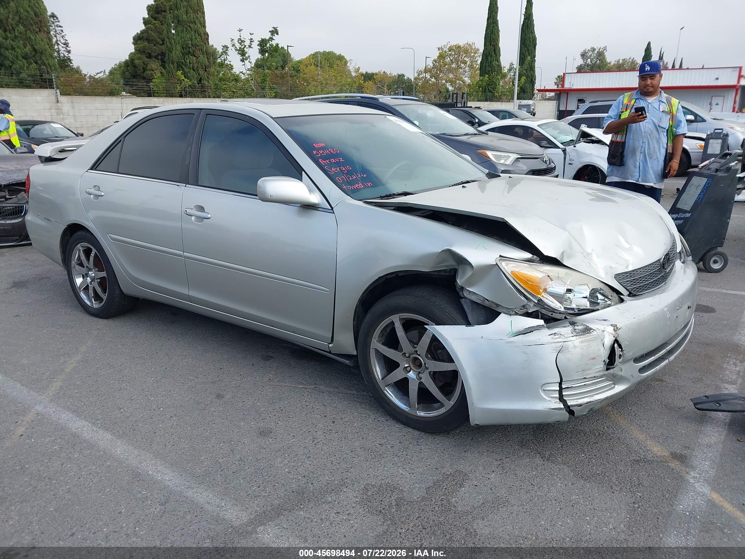 2003 Toyota Camry Le Silver vin: 4T1BE32K43U154262