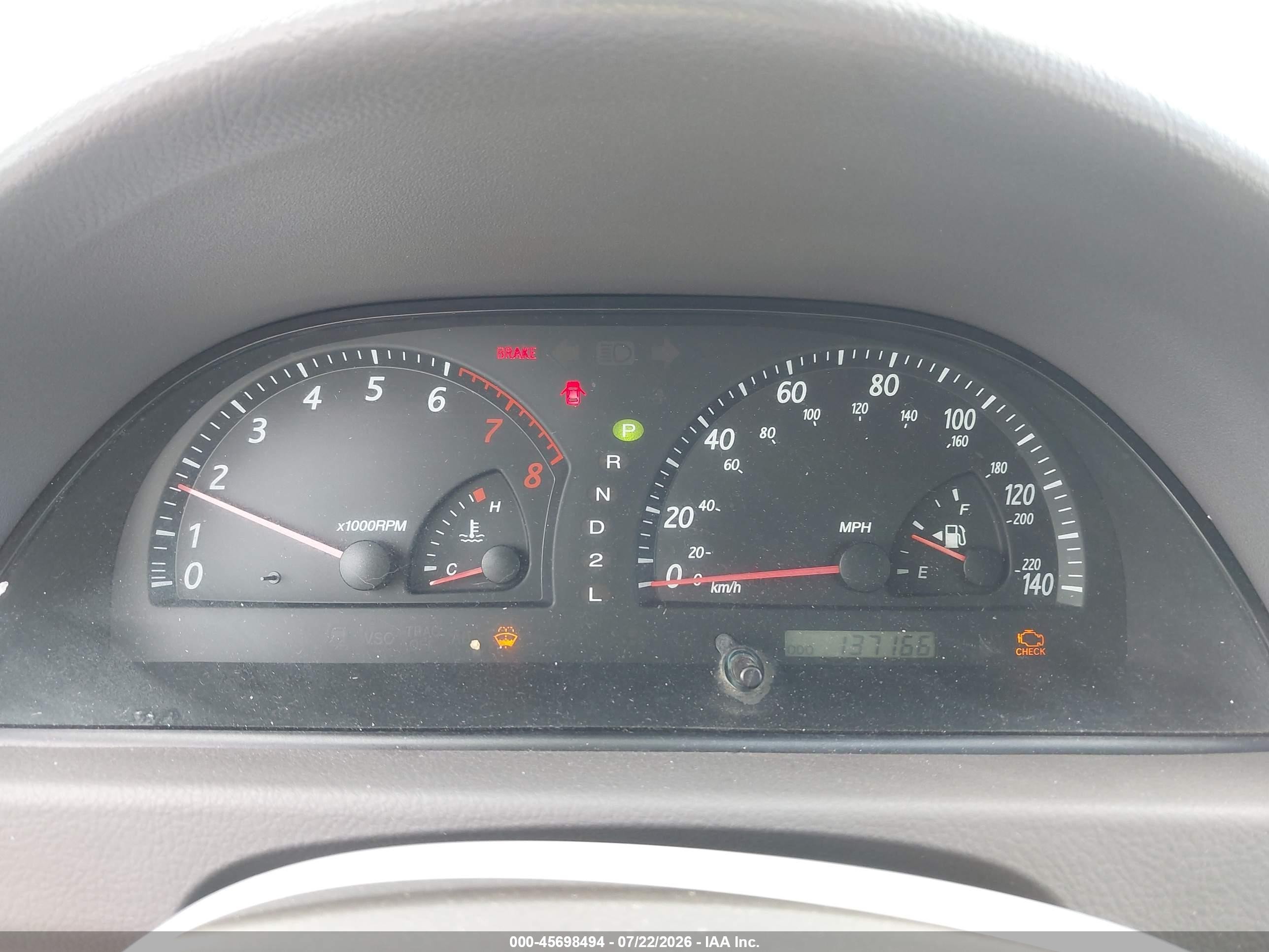 2003 Toyota Camry Le Silver vin: 4T1BE32K43U154262