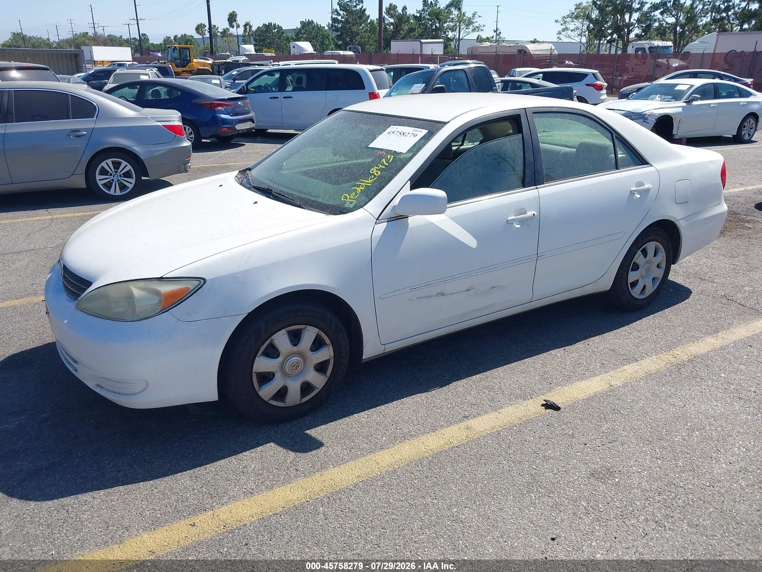 2003 Toyota Camry Le White vin: 4T1BE32K43U158473