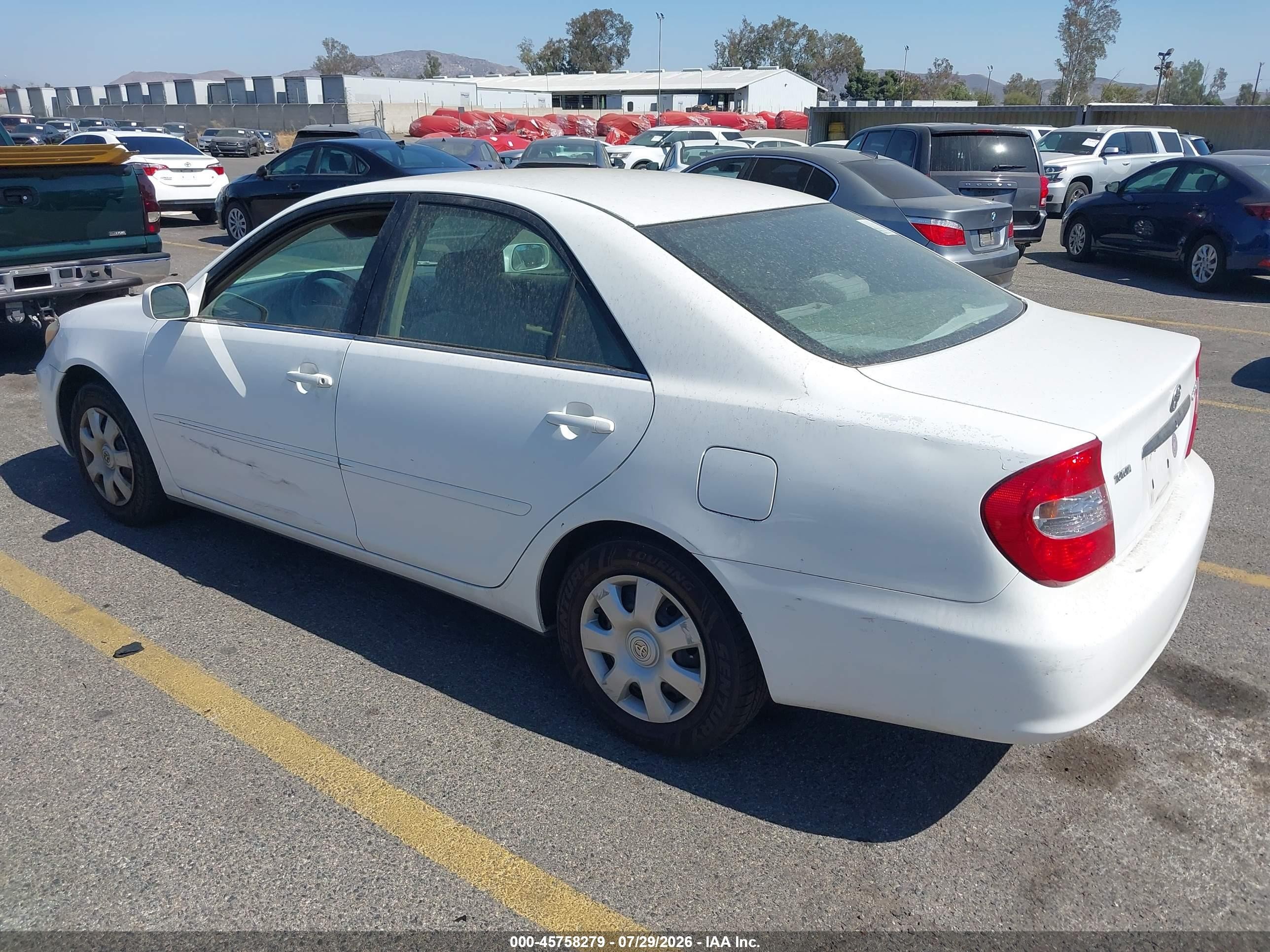 2003 Toyota Camry Le White vin: 4T1BE32K43U158473