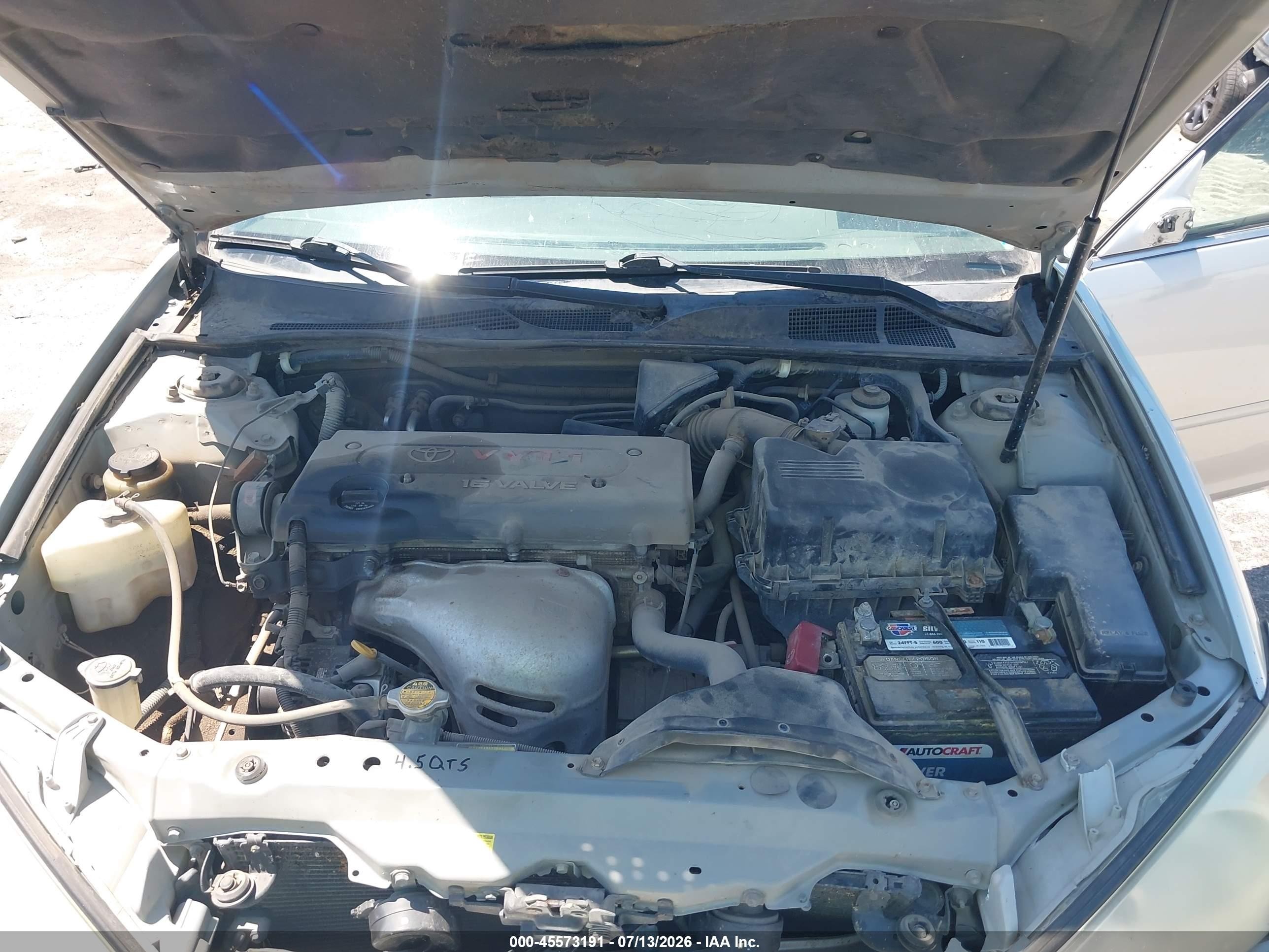 2003 Toyota Camry Le Silver vin: 4T1BE32K43U206098