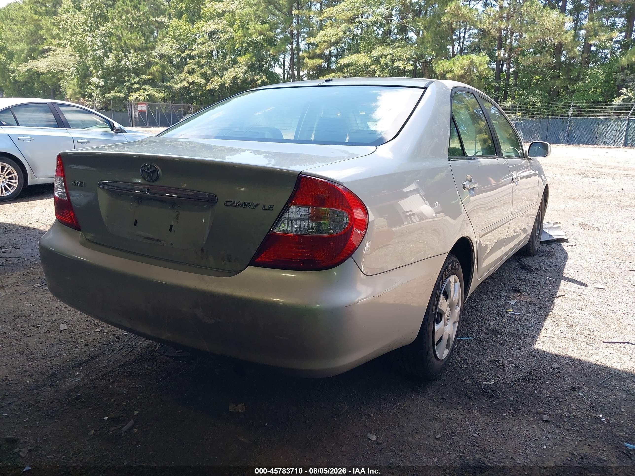 2003 Toyota Camry Le Silver vin: 4T1BE32K43U227467