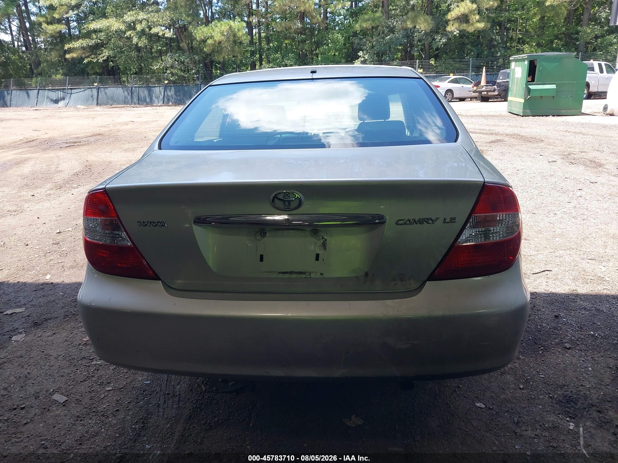 2003 Toyota Camry Le Silver vin: 4T1BE32K43U227467