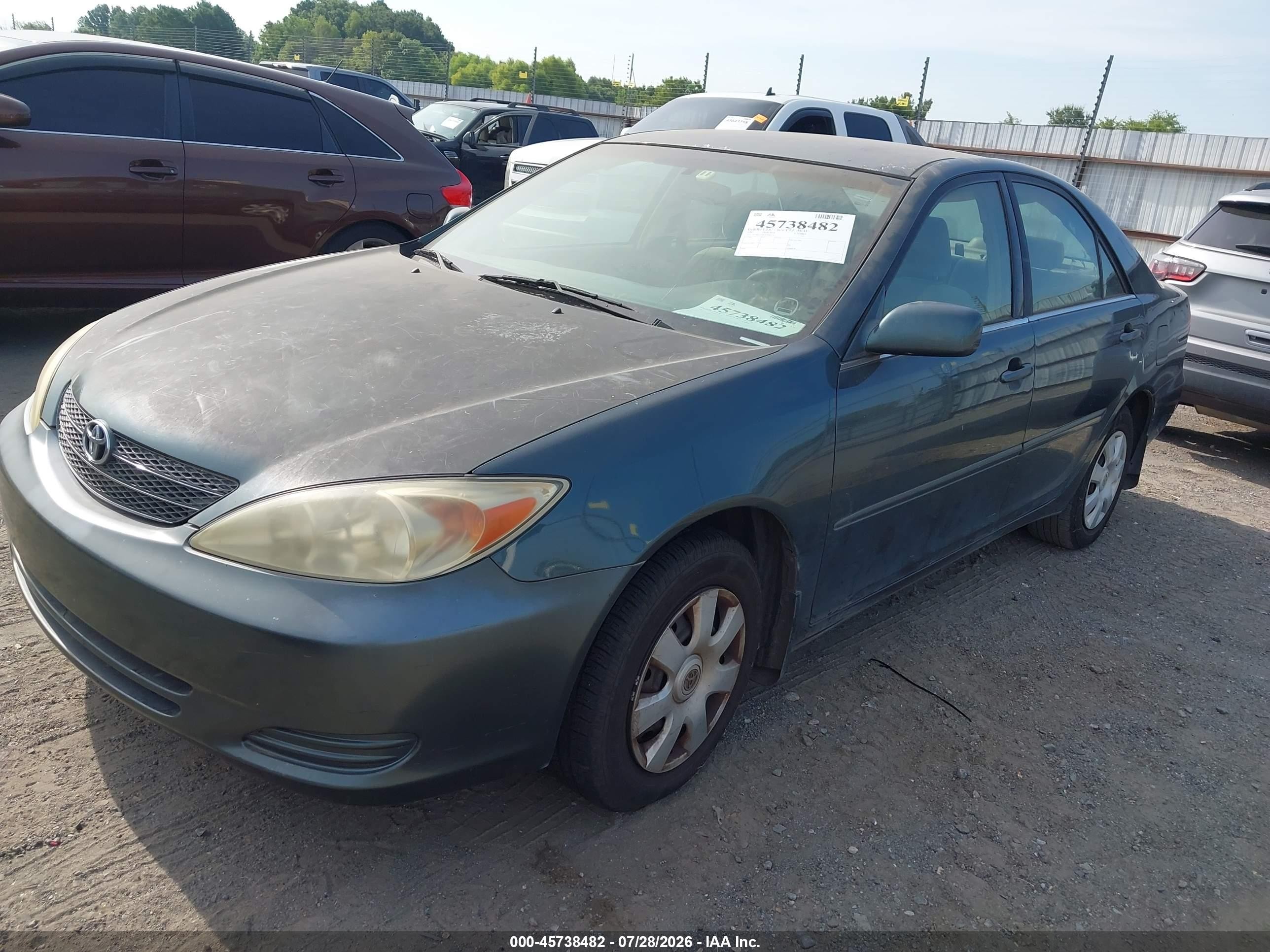 2003 Toyota Camry Le Green vin: 4T1BE32K43U696221