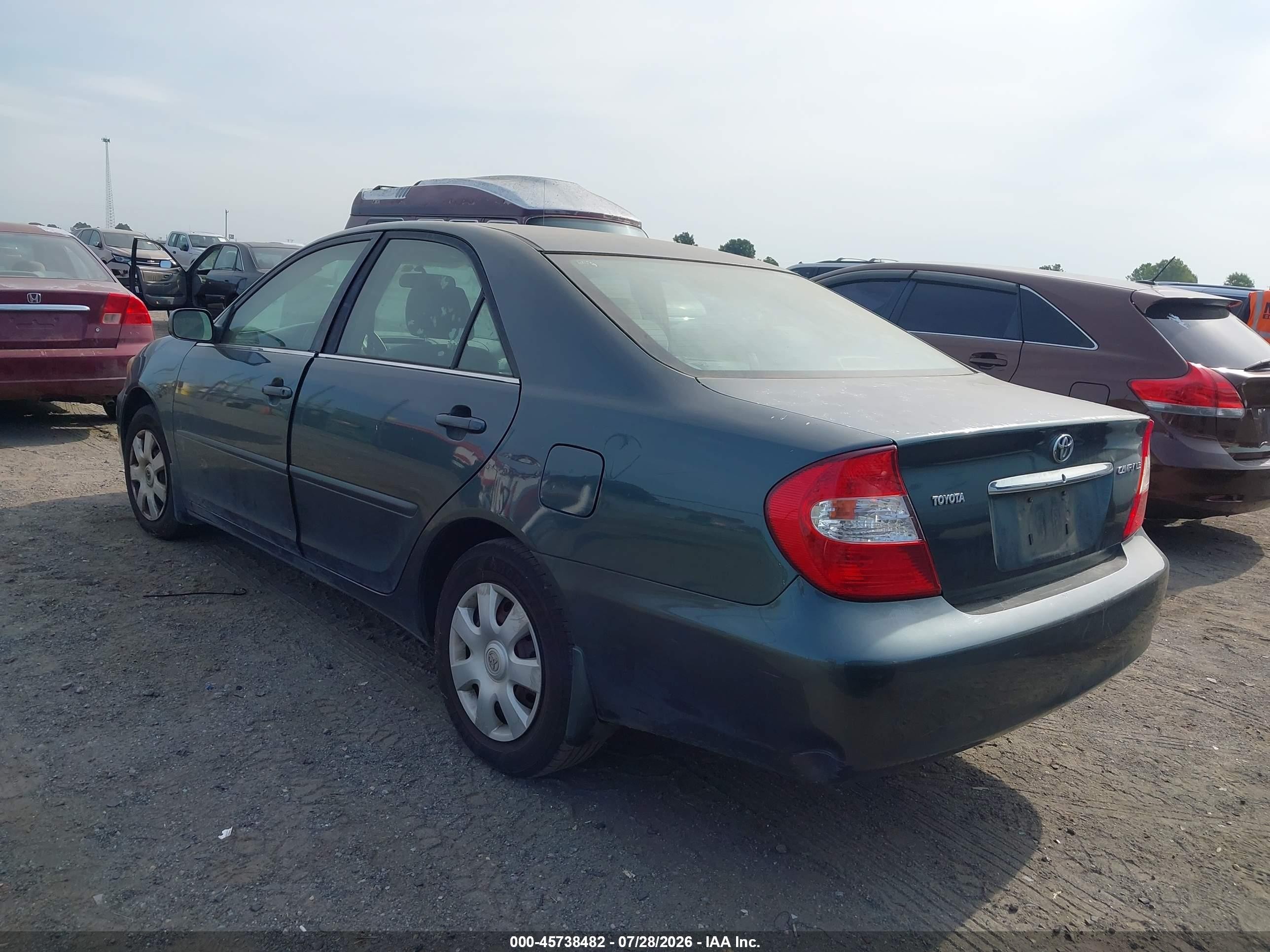 2003 Toyota Camry Le Green vin: 4T1BE32K43U696221