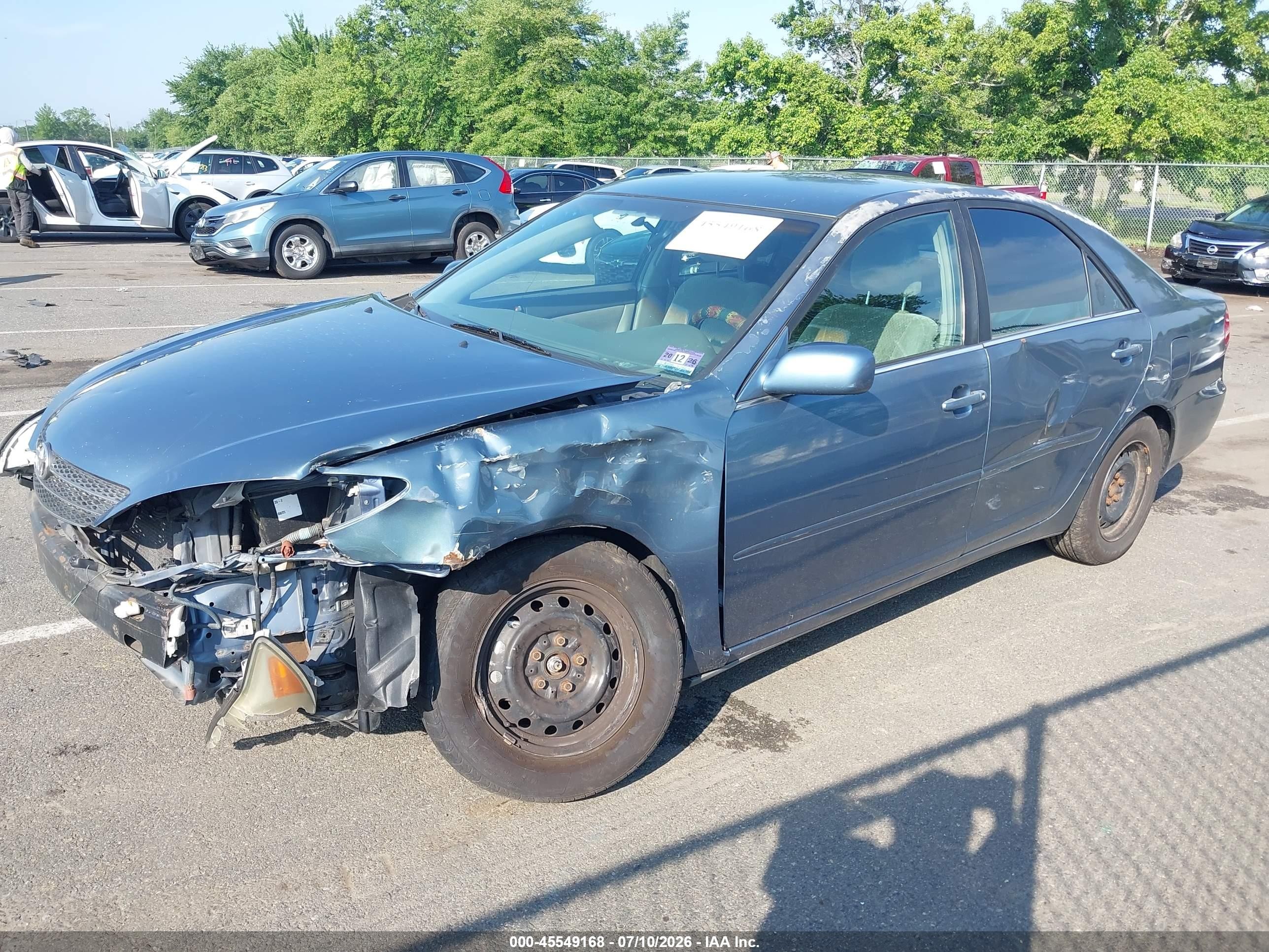 2004 Toyota Camry Le Blue vin: 4T1BE32K44U835409