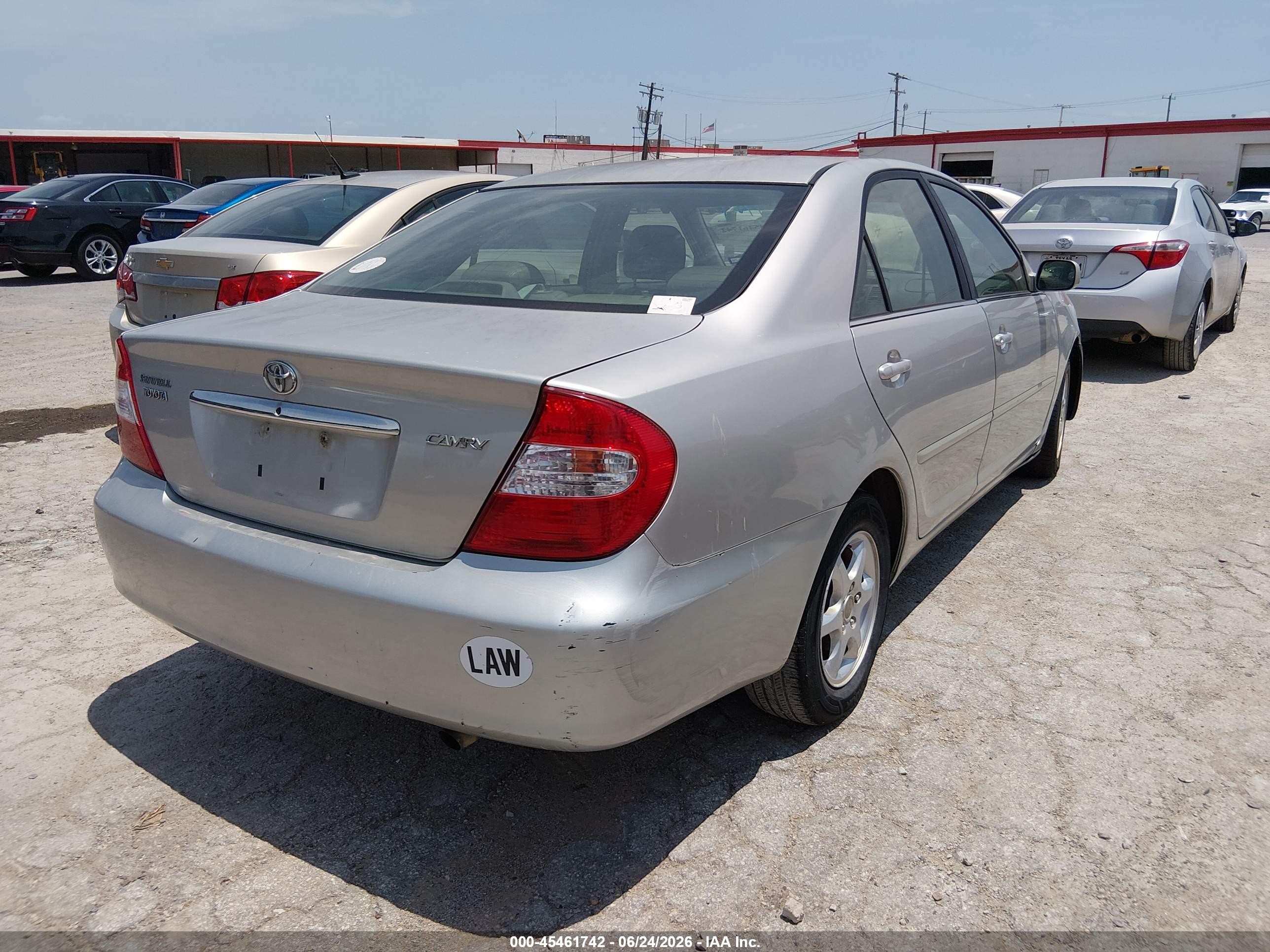 2004 Toyota Camry Std Gold vin: 4T1BE32K44U910982