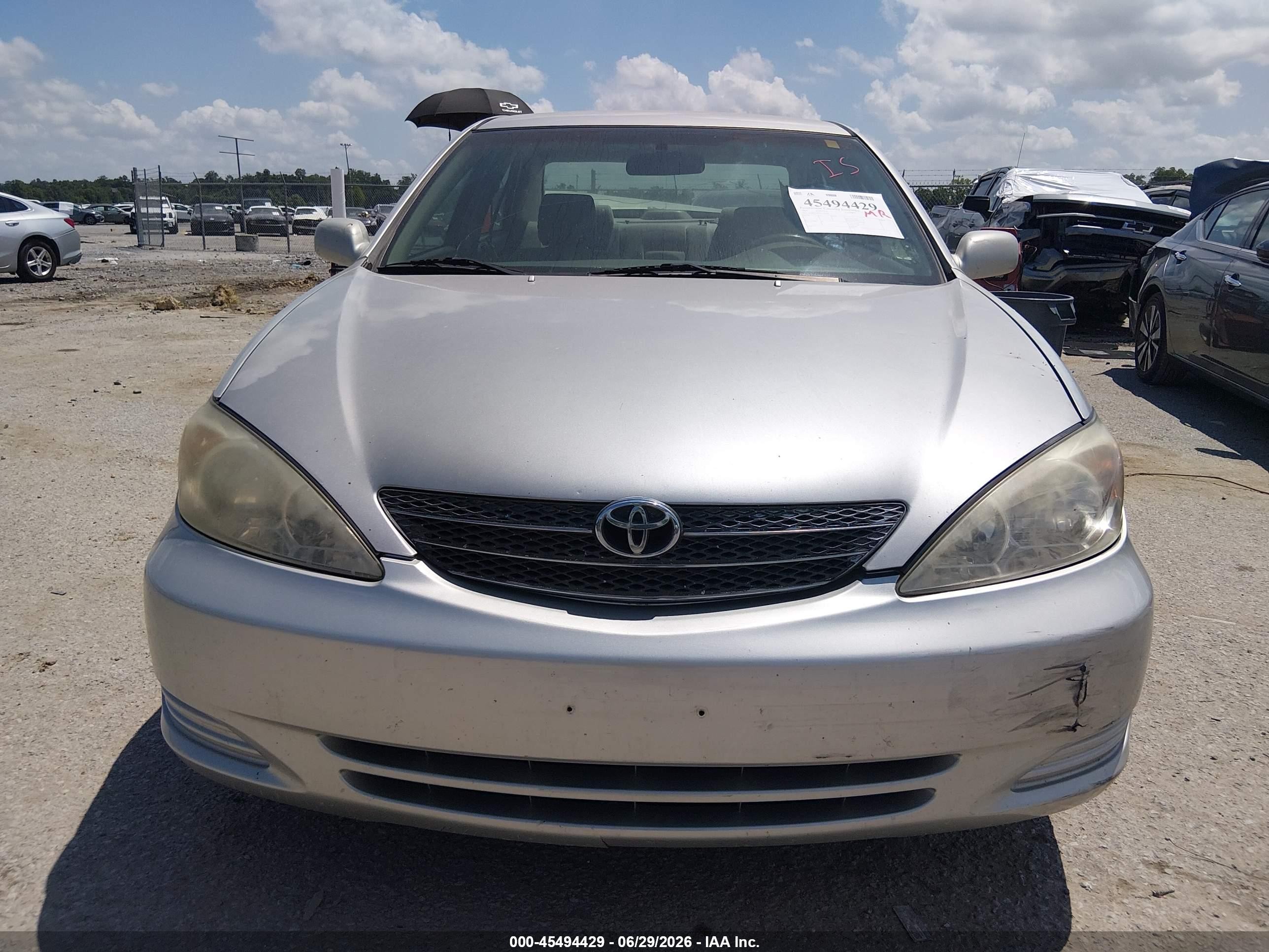 2004 Toyota Camry Std Silver vin: 4T1BE32K44U915020
