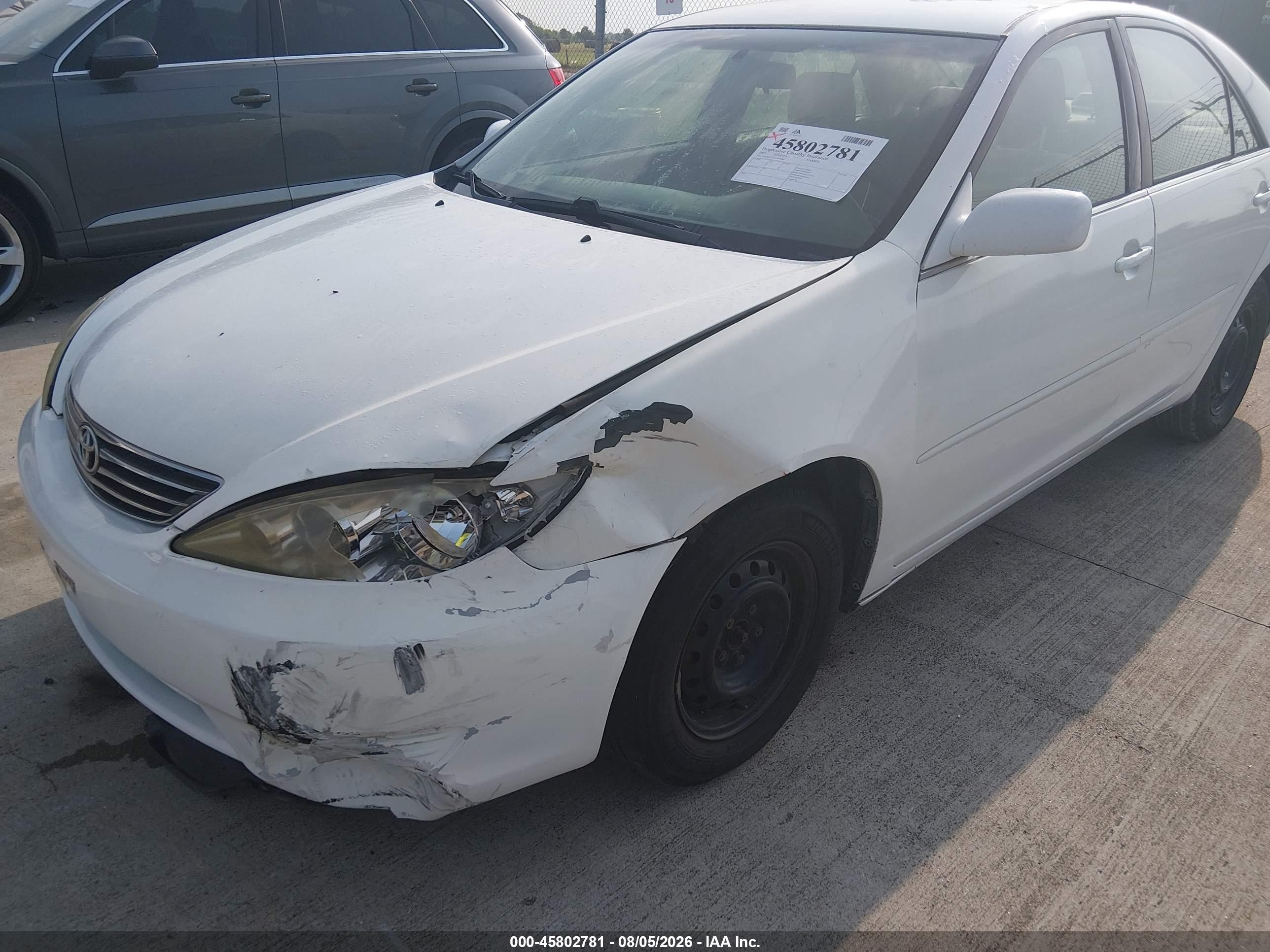 2005 Toyota Camry Le White vin: 4T1BE32K45U004994