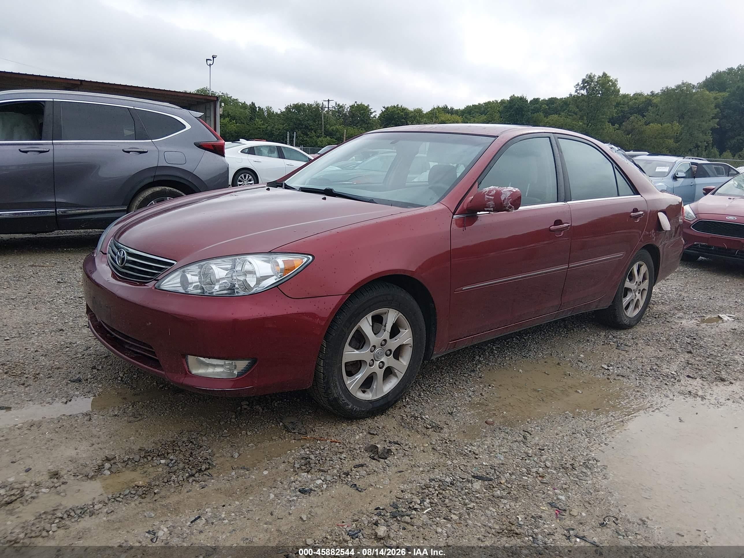 2005 Toyota Camry Xle Red vin: 4T1BE32K45U409446