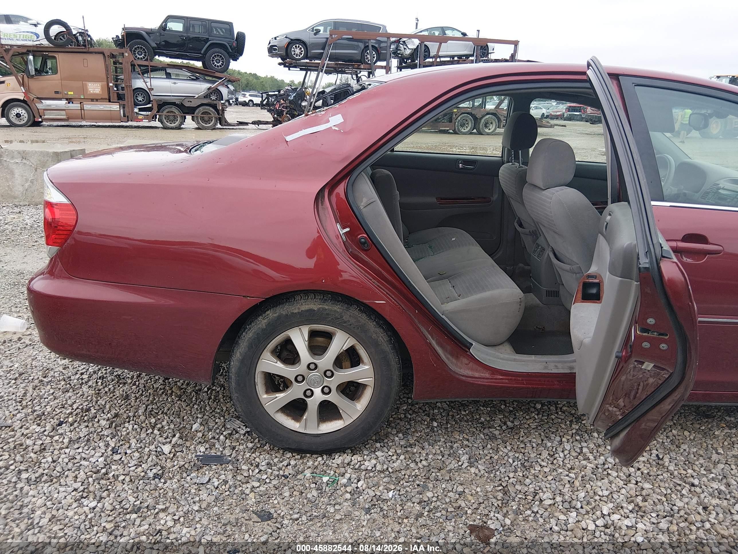 2005 Toyota Camry Xle Red vin: 4T1BE32K45U409446