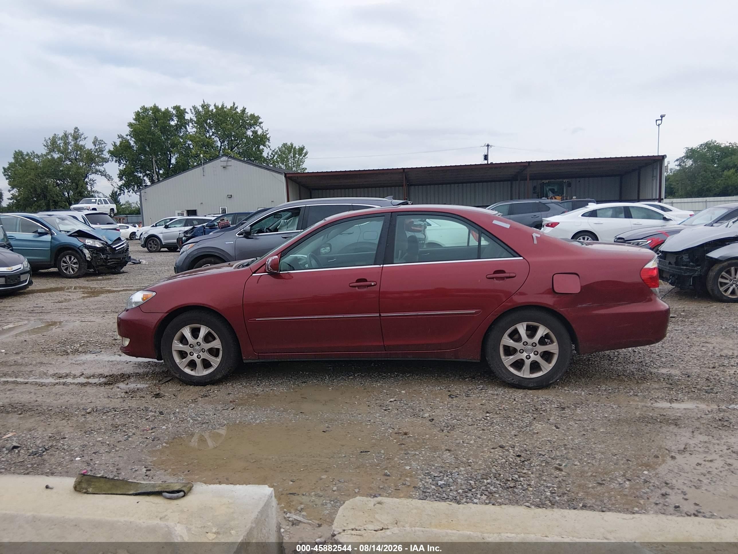2005 Toyota Camry Xle Red vin: 4T1BE32K45U409446