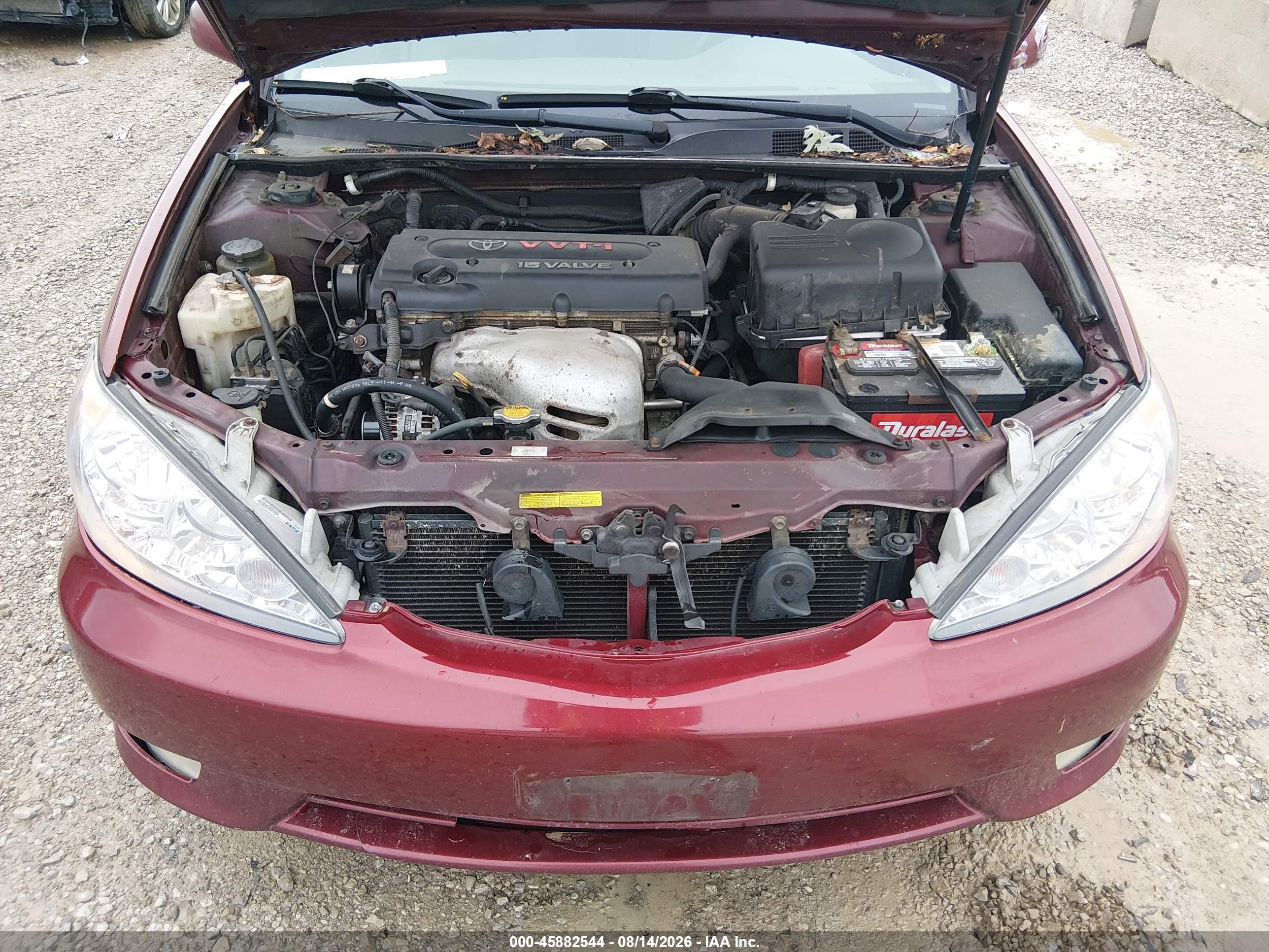 2005 Toyota Camry Xle Red vin: 4T1BE32K45U409446
