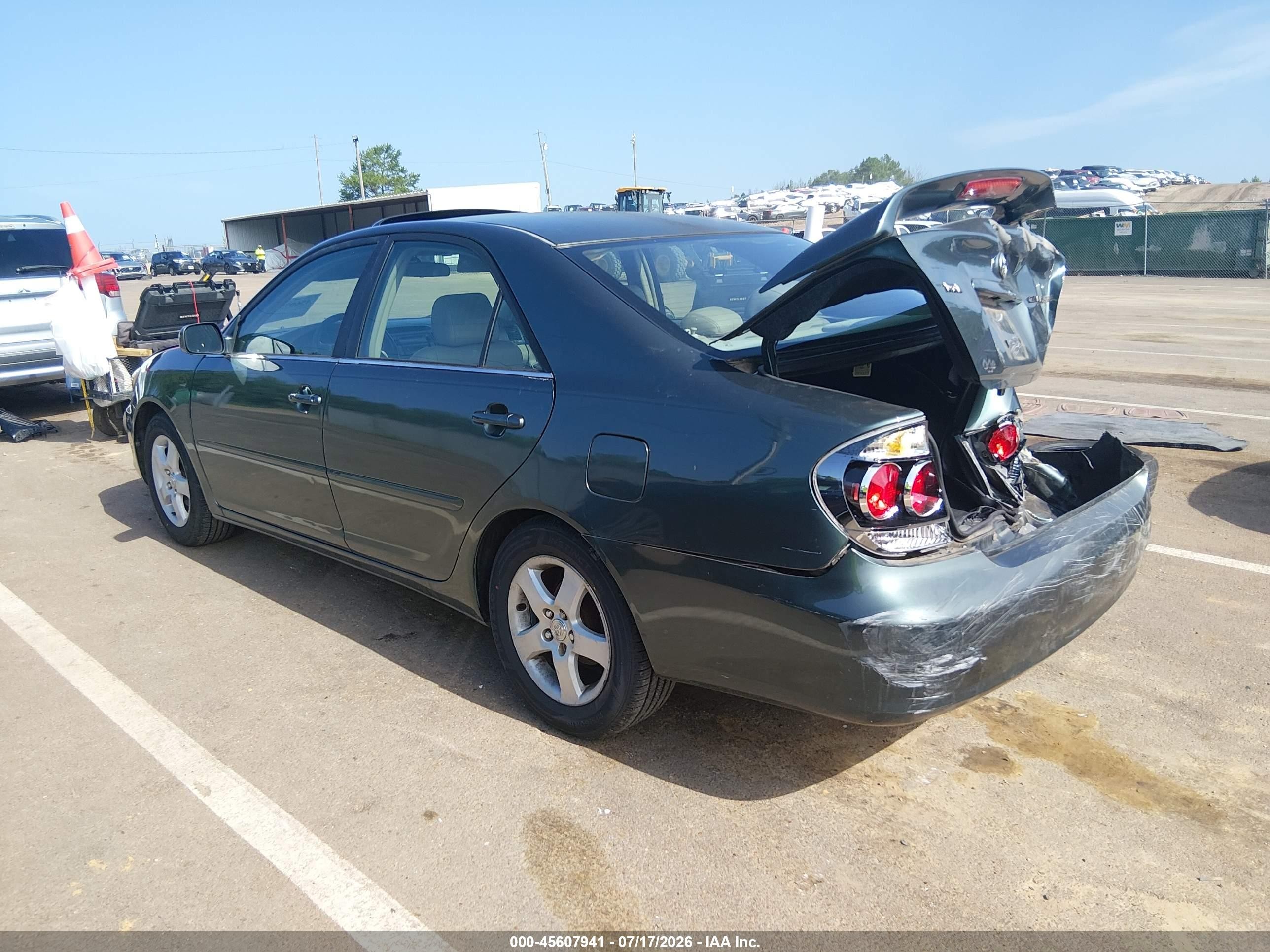 2005 Toyota Camry Se Green vin: 4T1BE32K45U425579