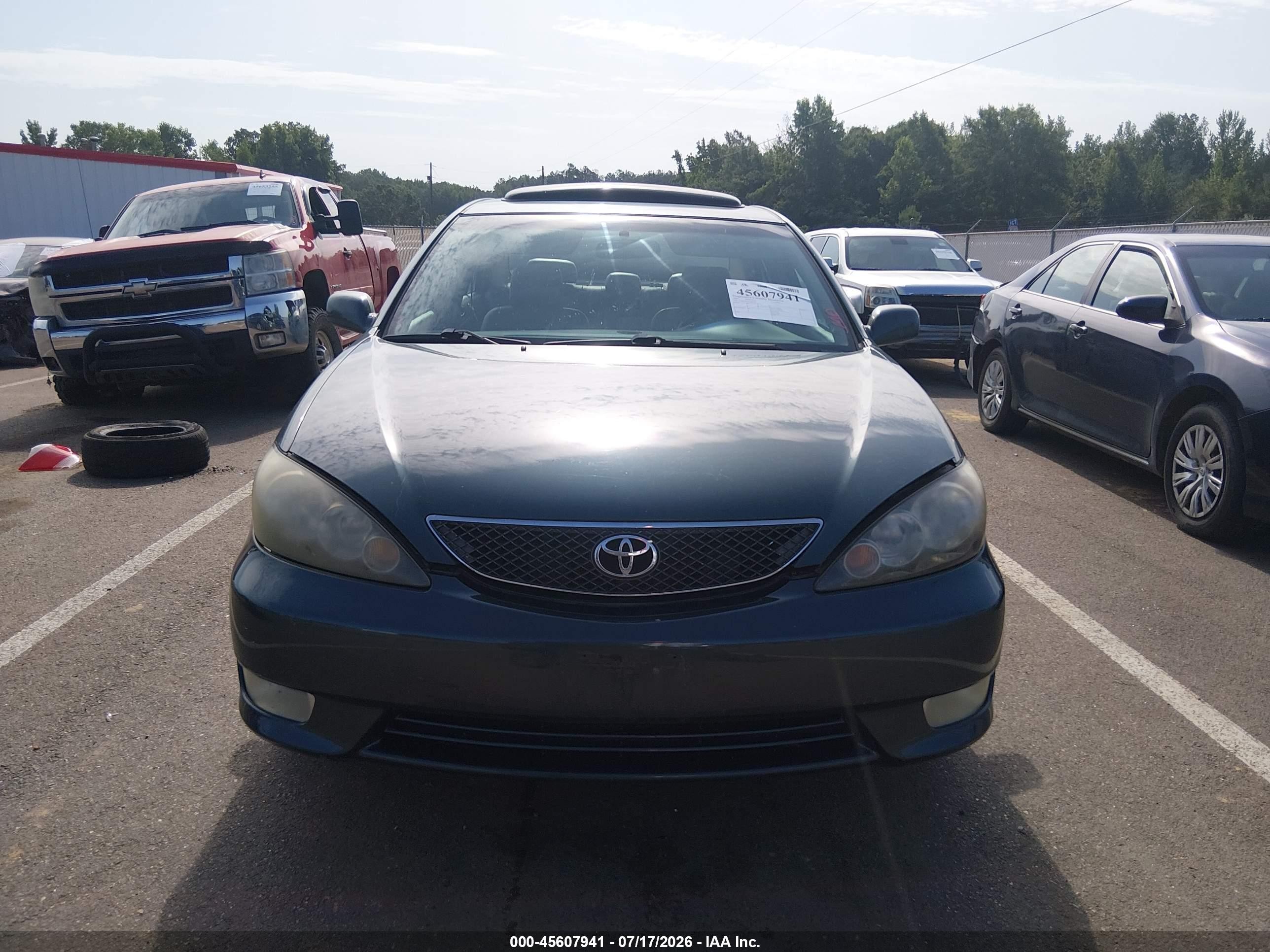 2005 Toyota Camry Se Green vin: 4T1BE32K45U425579