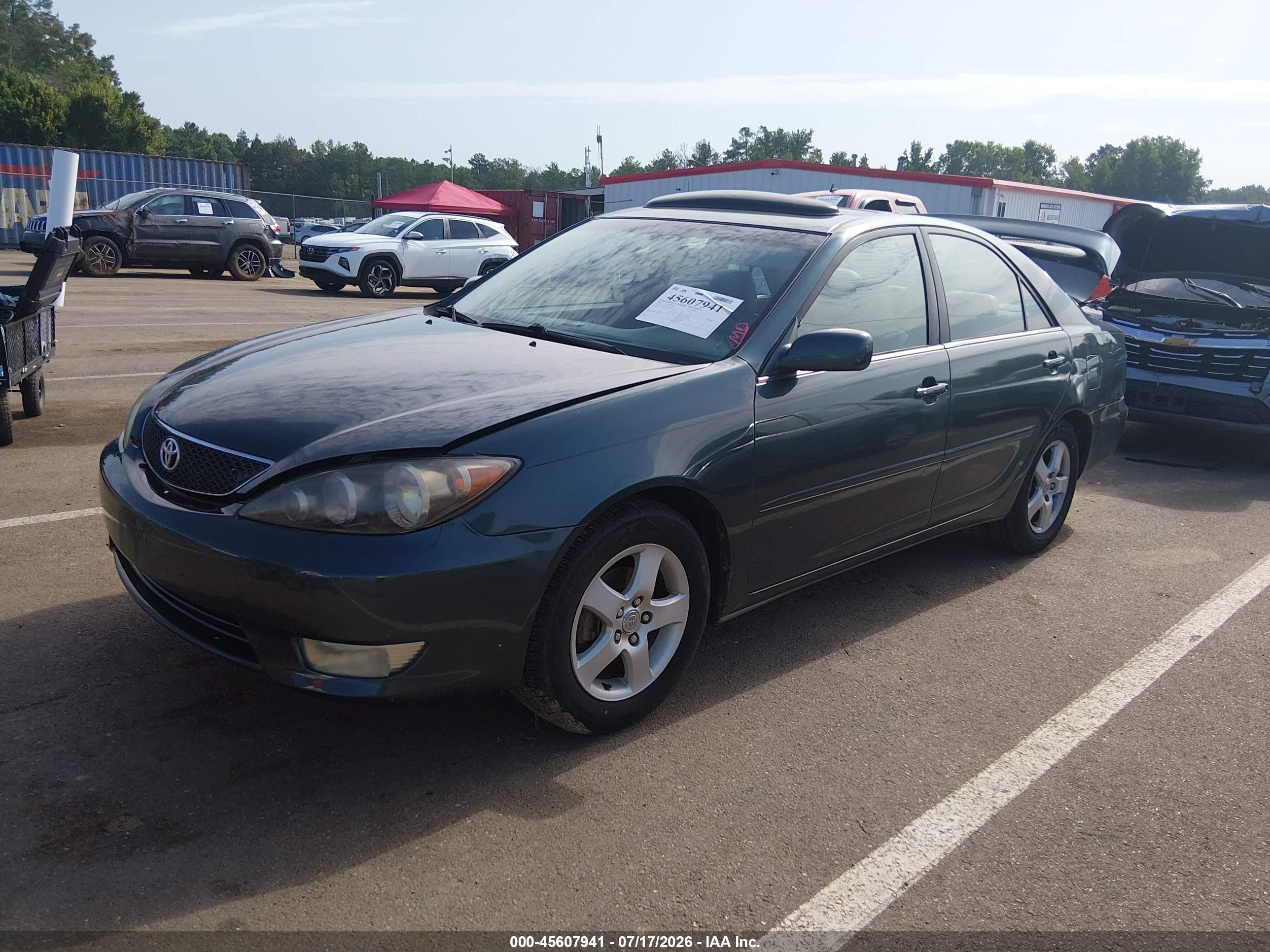 2005 Toyota Camry Se Green vin: 4T1BE32K45U425579