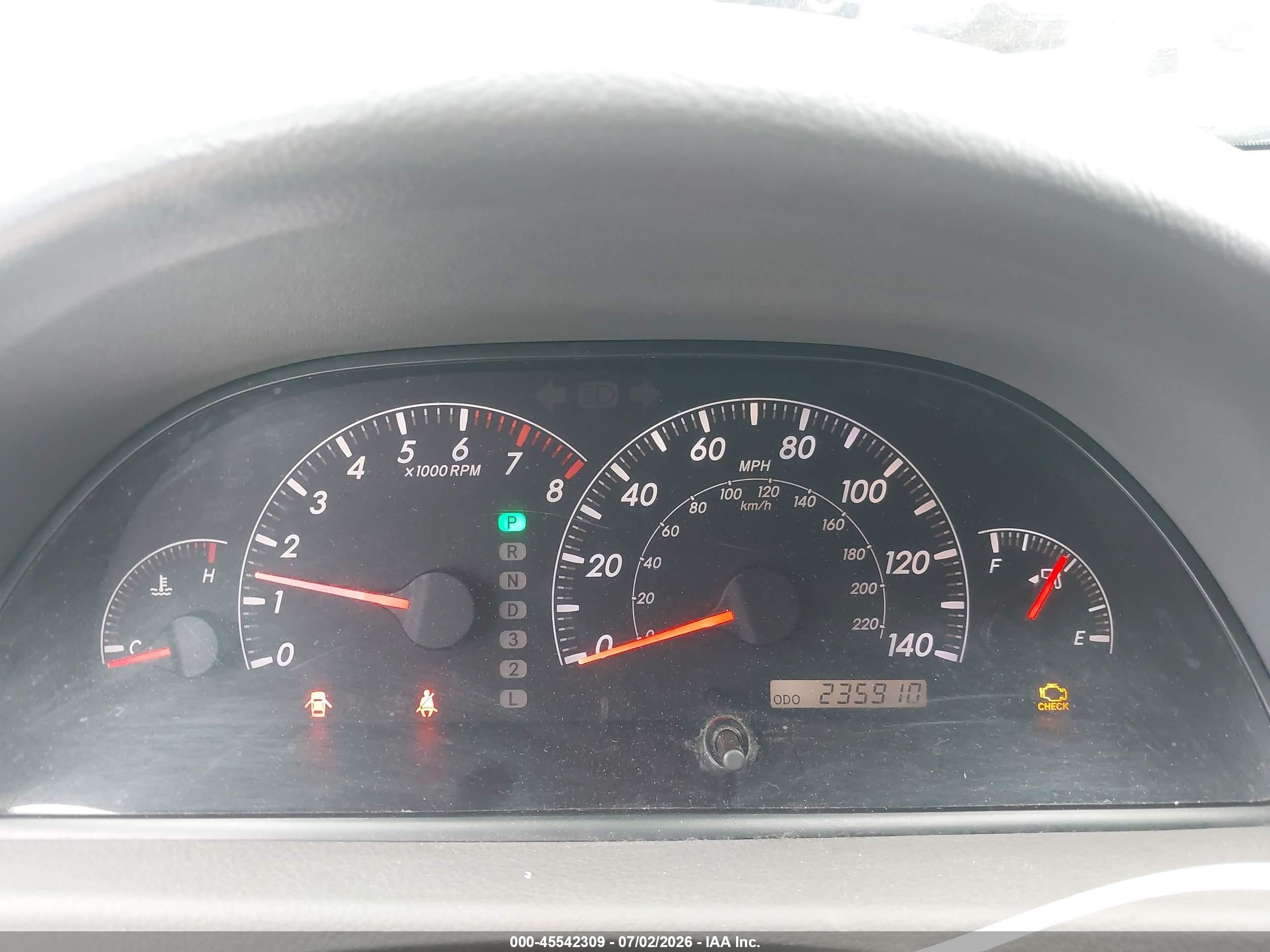 2005 Toyota Camry Le Серый vin: 4T1BE32K45U990737