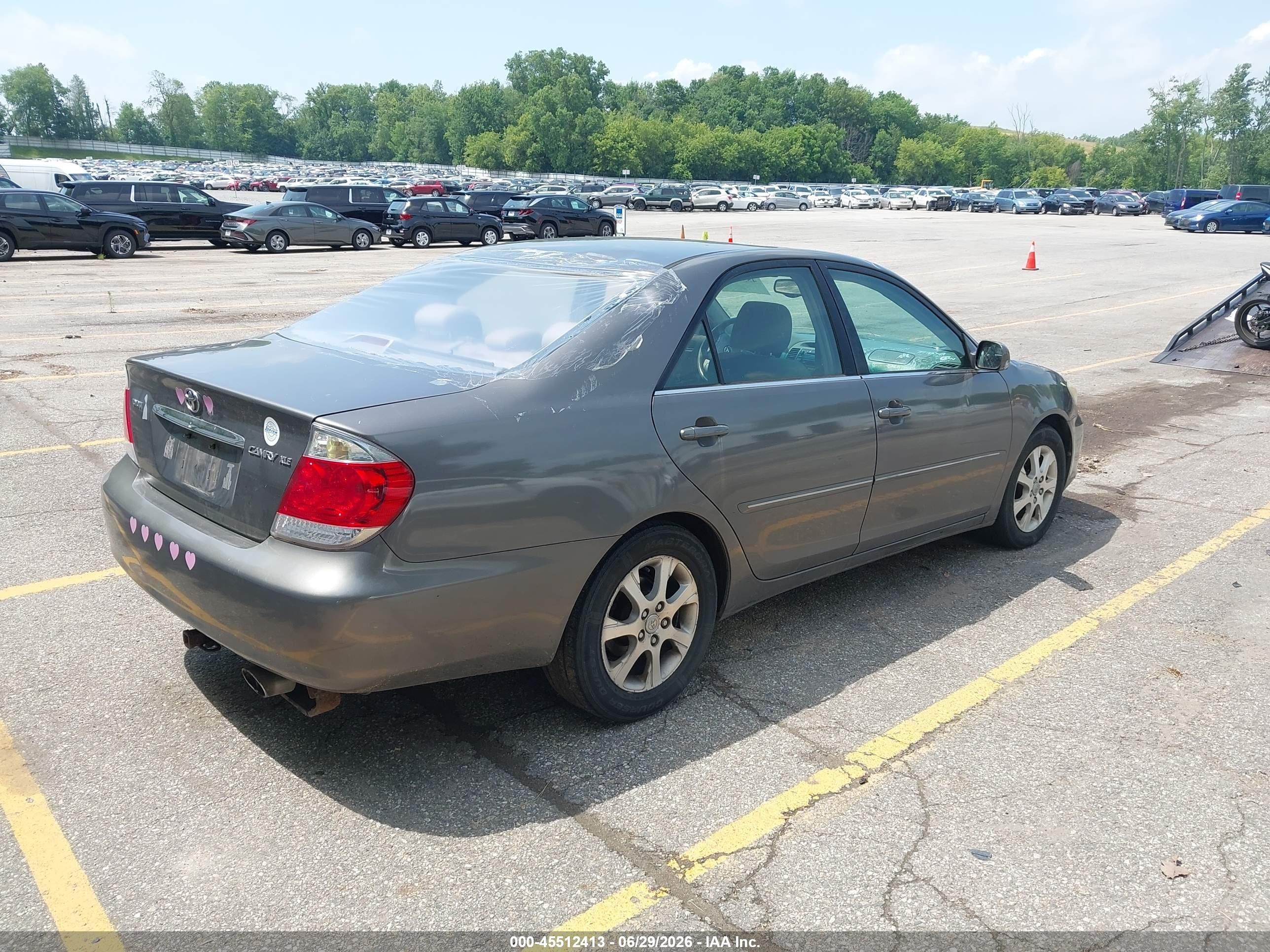 2005 Toyota Camry Xle Серый vin: 4T1BE32K45U991533
