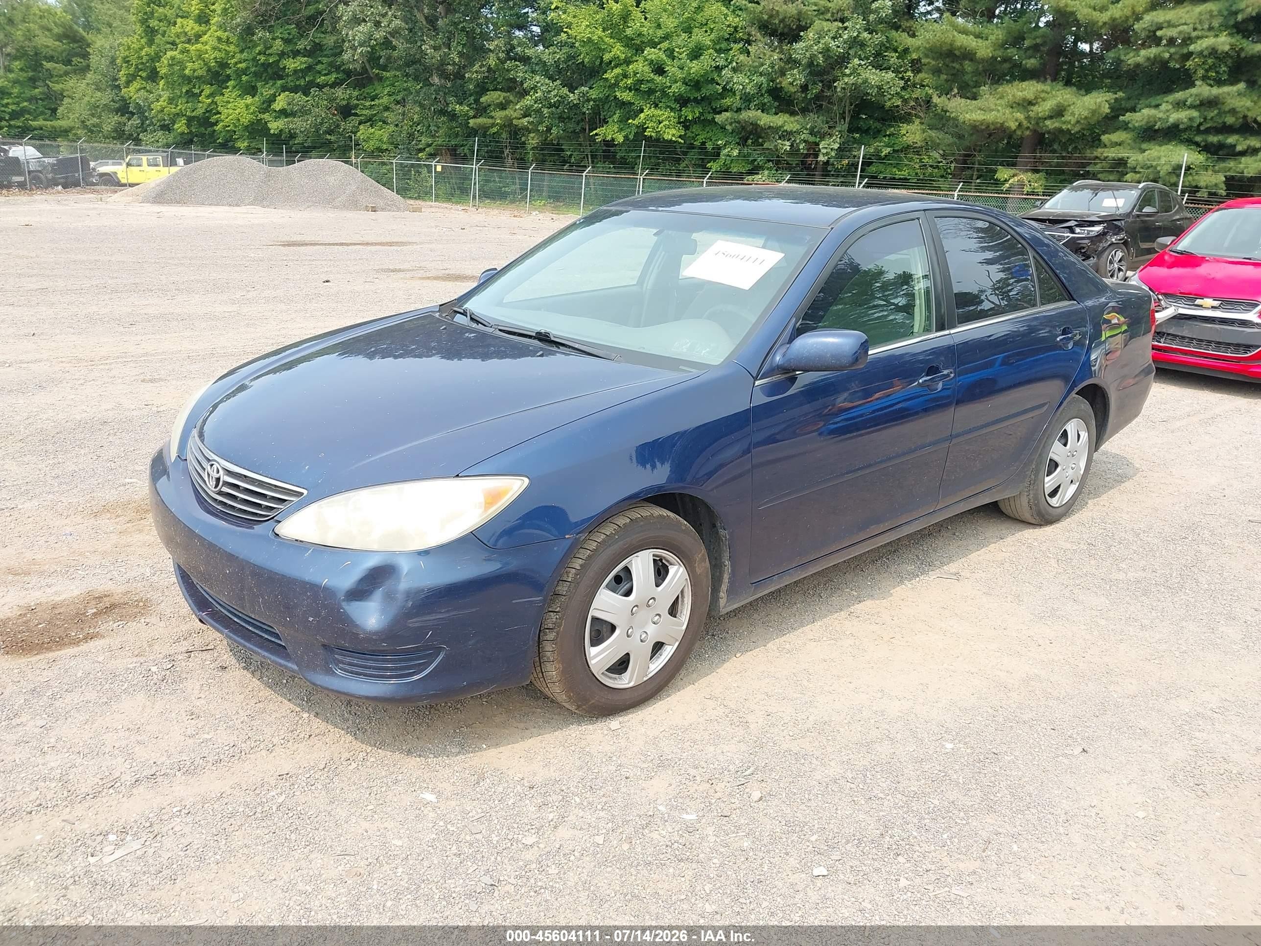 2006 Toyota Camry Le Blue vin: 4T1BE32K46U109133