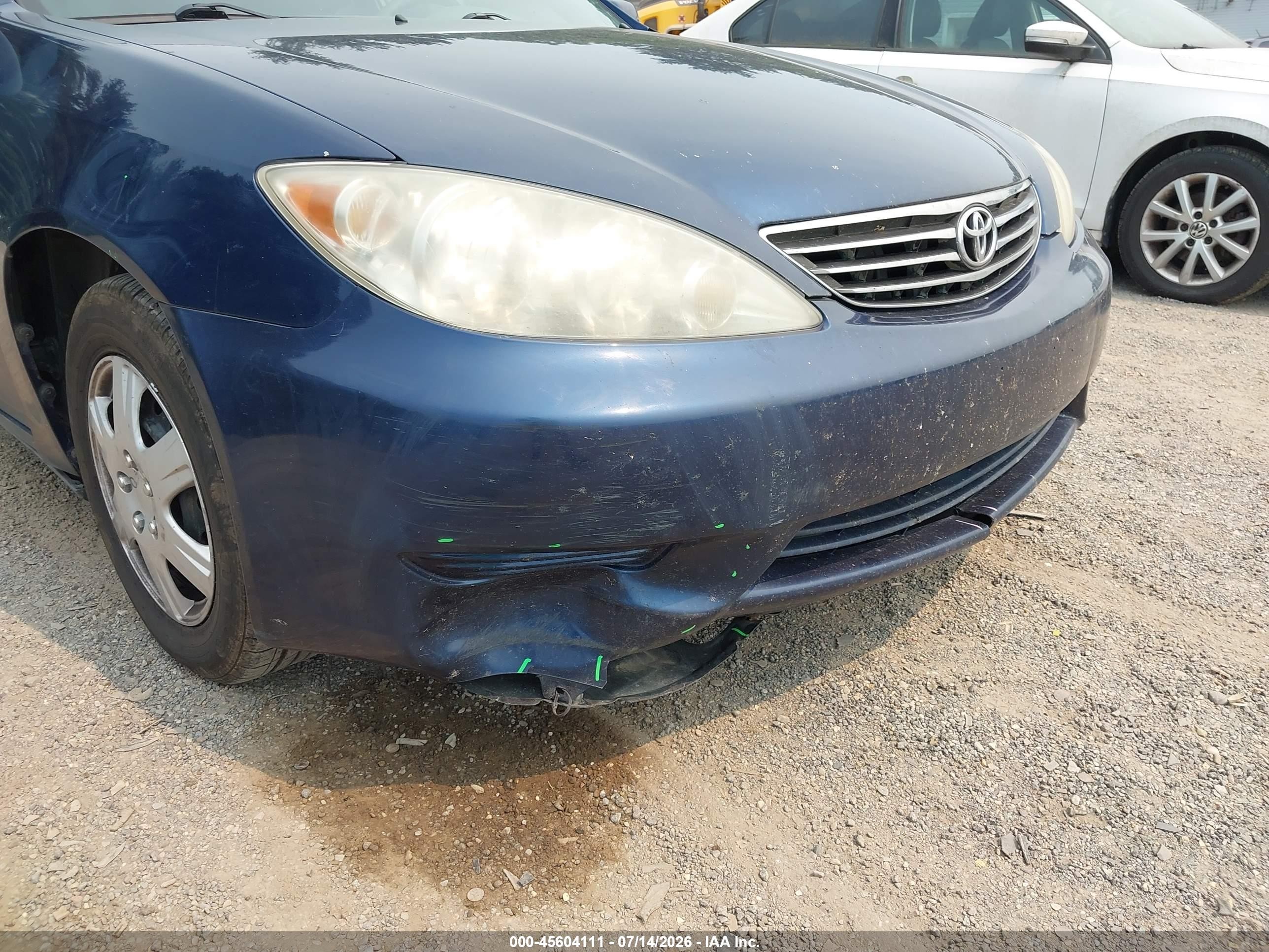 2006 Toyota Camry Le Blue vin: 4T1BE32K46U109133