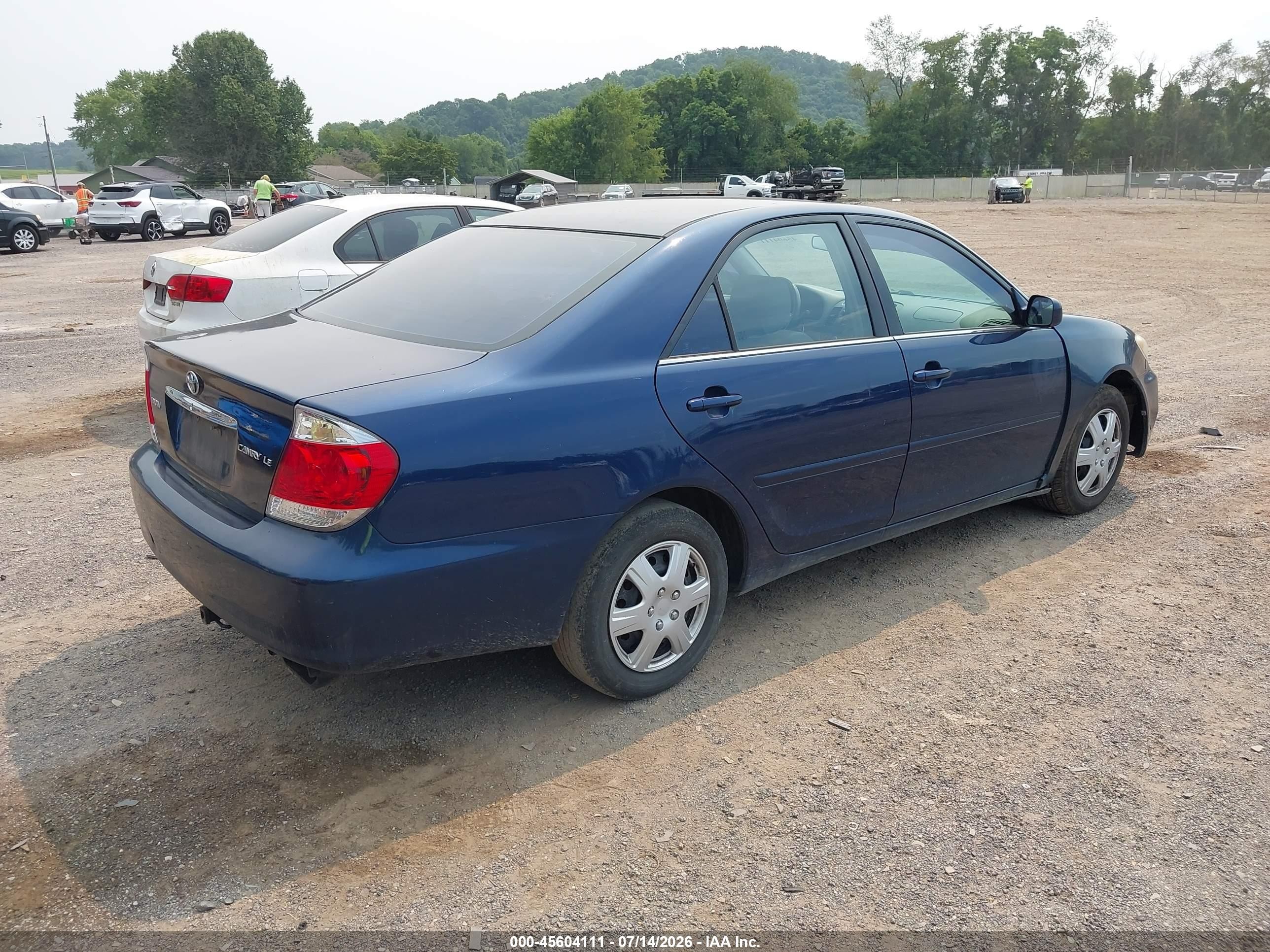 2006 Toyota Camry Le Blue vin: 4T1BE32K46U109133