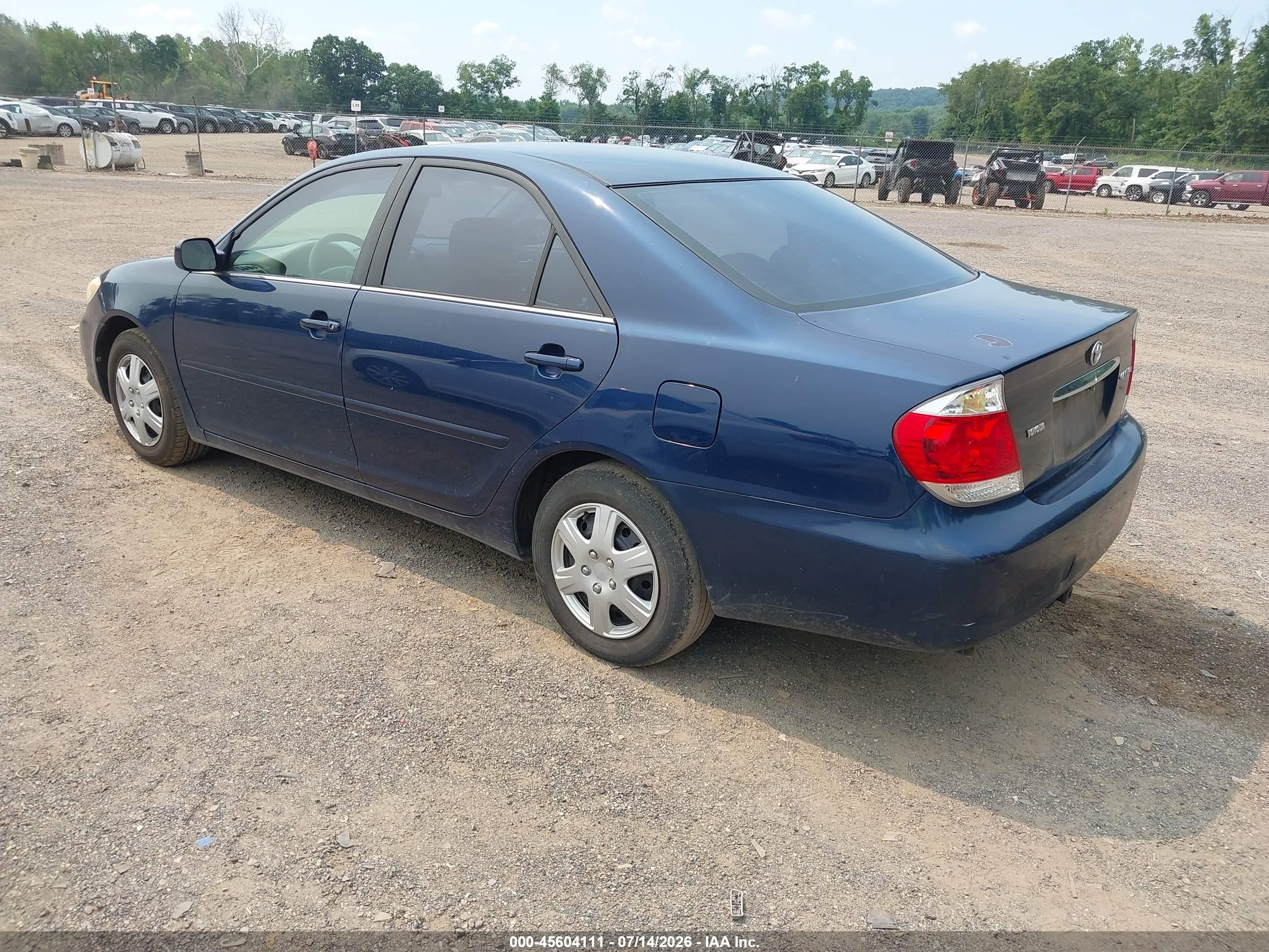 2006 Toyota Camry Le Blue vin: 4T1BE32K46U109133