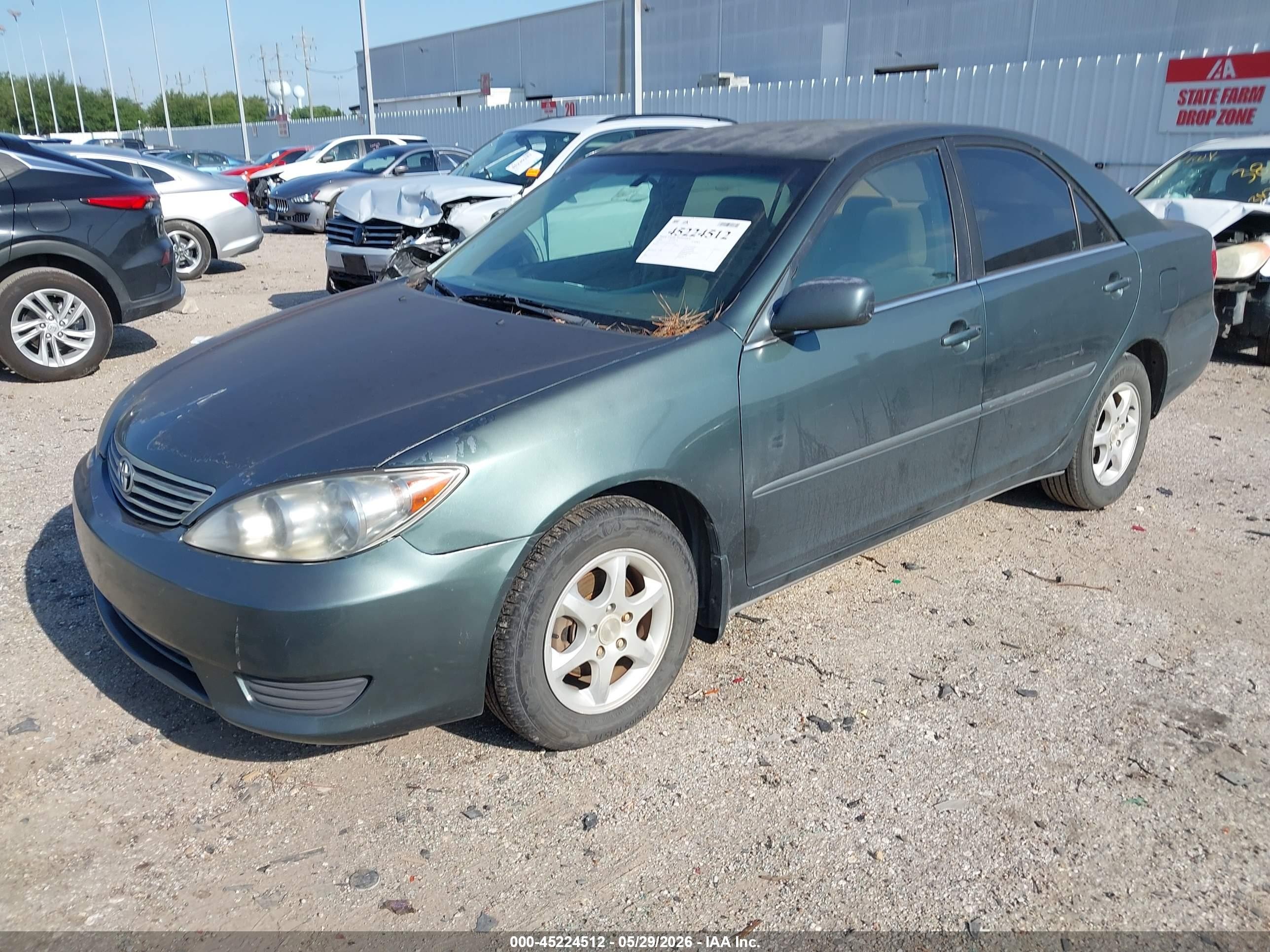 2006 Toyota Camry Le Green vin: 4T1BE32K46U134839