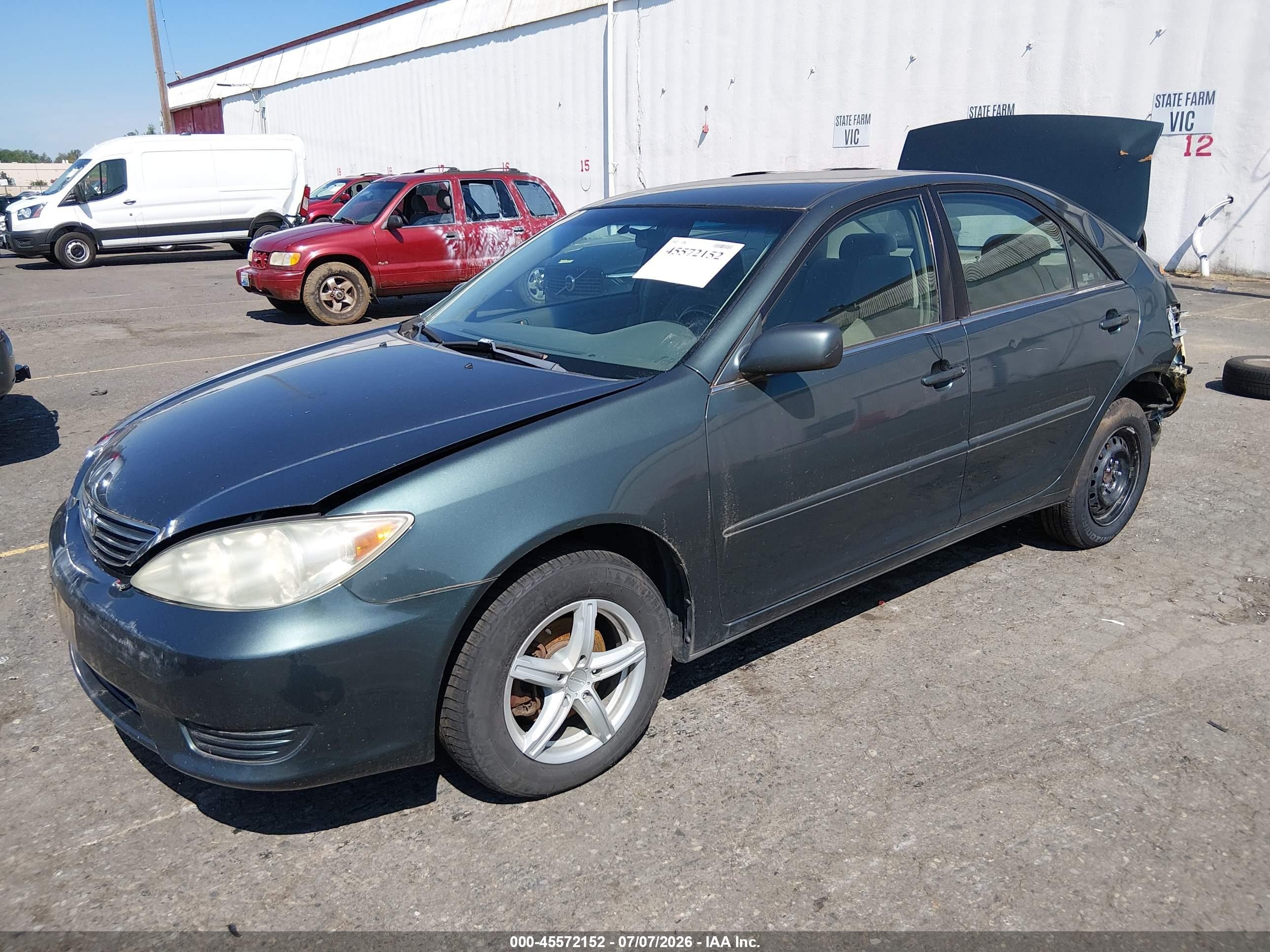 2006 Toyota Camry Le Green vin: 4T1BE32K46U140446