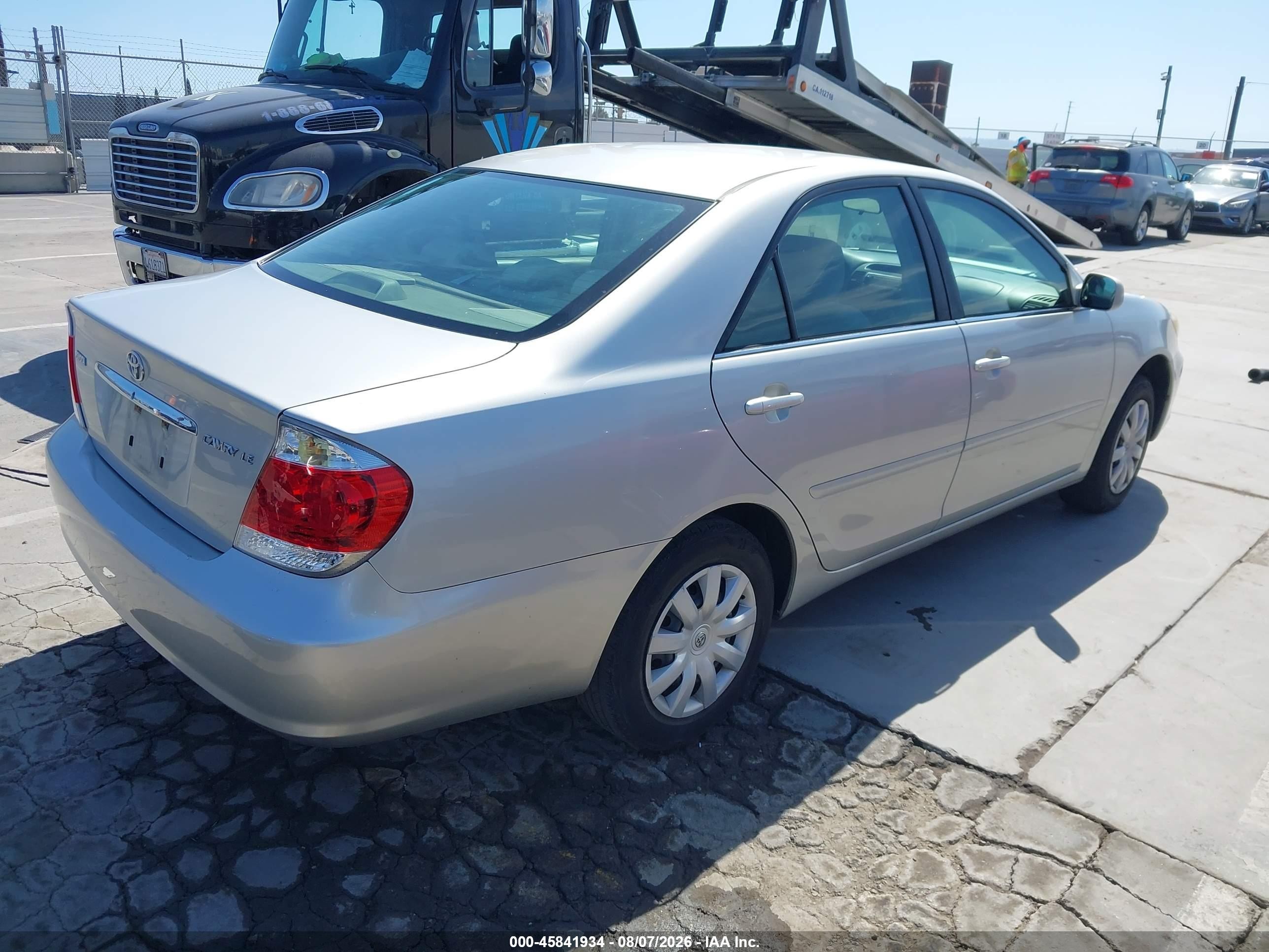 2006 Toyota Camry Le Silver vin: 4T1BE32K46U163225