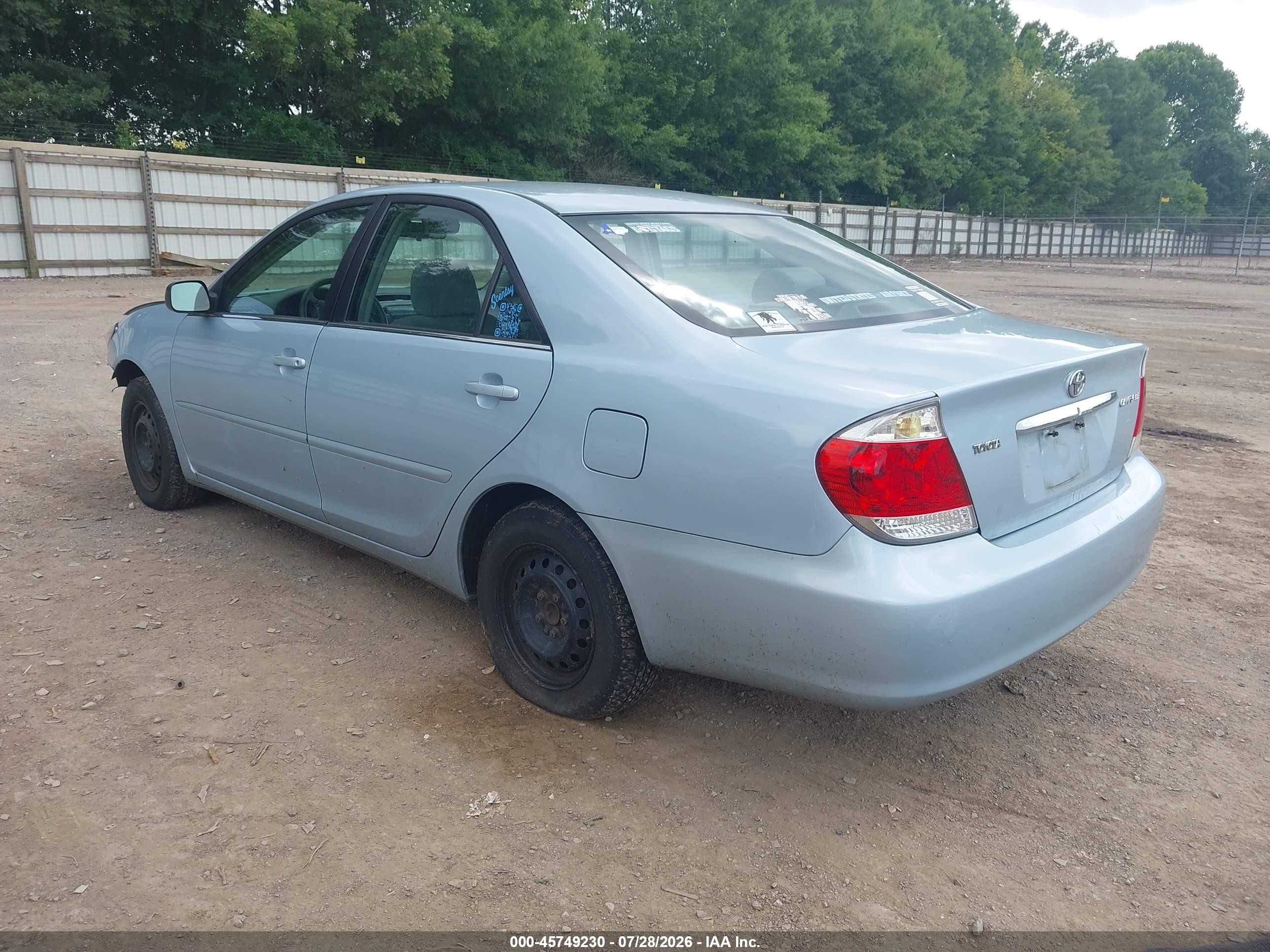 2006 Toyota Camry Le Blue vin: 4T1BE32K46U685532