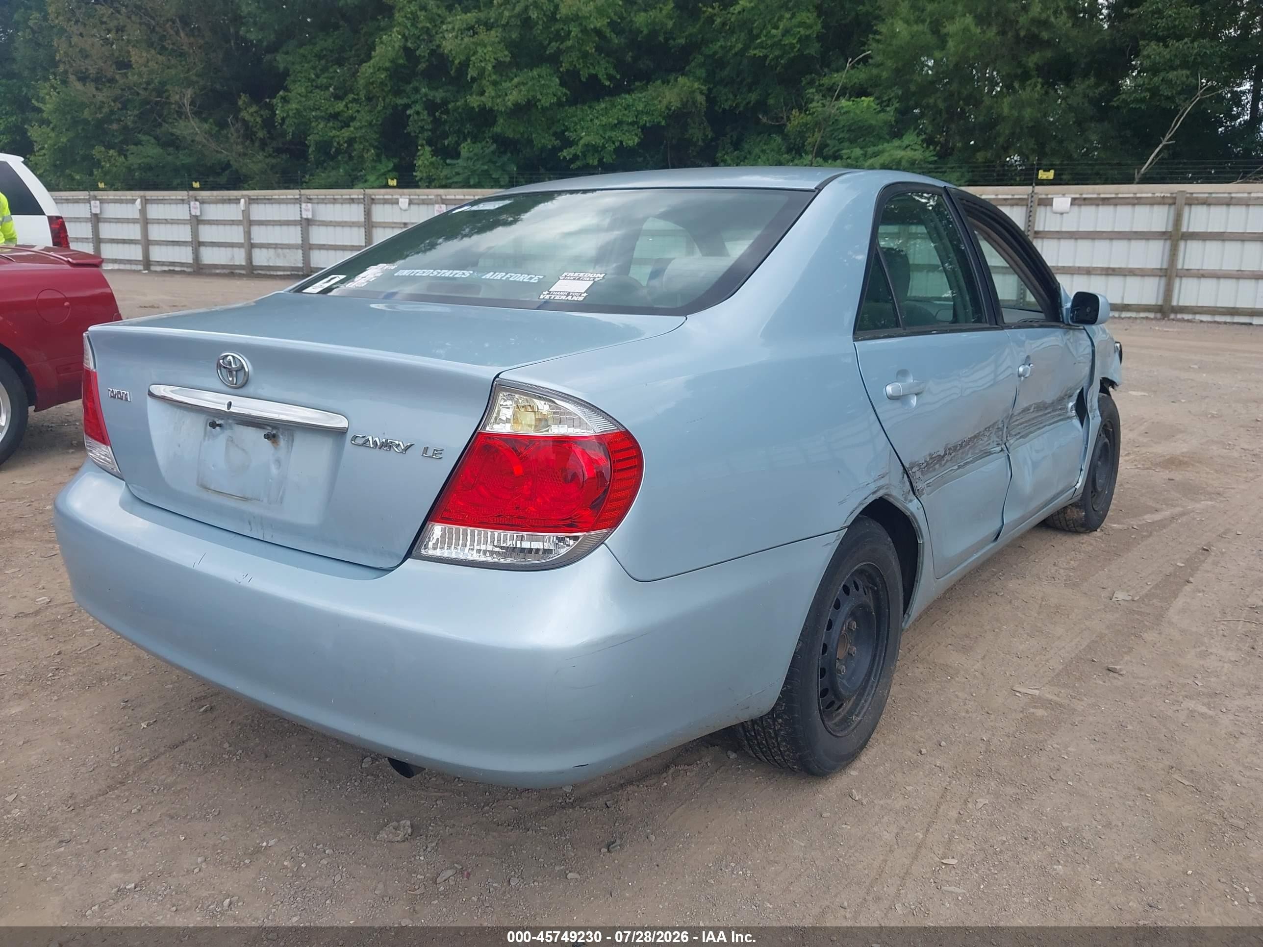 2006 Toyota Camry Le Blue vin: 4T1BE32K46U685532