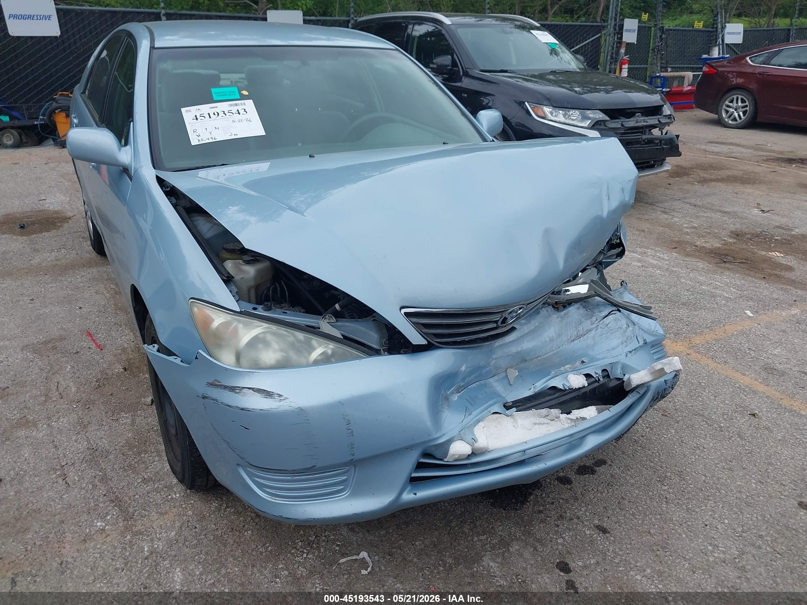 2006 Toyota Camry Le Blue vin: 4T1BE32K46U721672