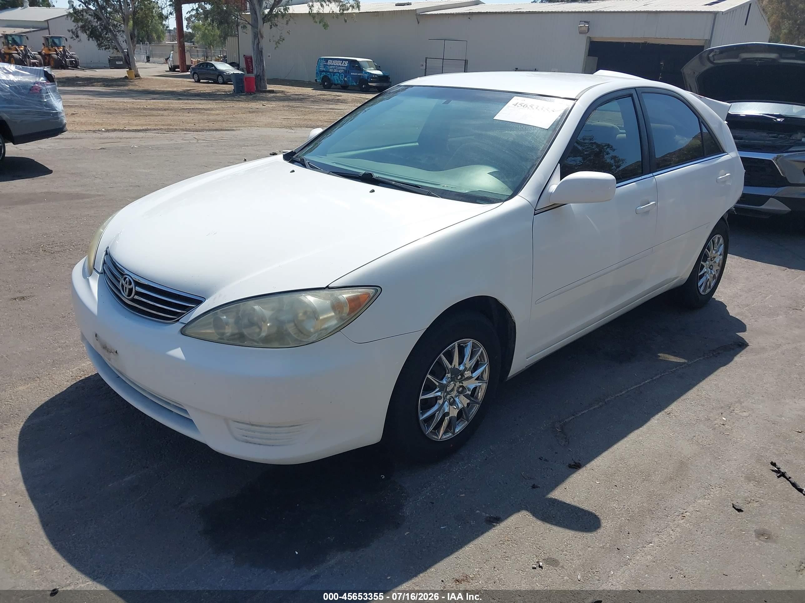 2006 Toyota Camry Le White vin: 4T1BE32K46U724426